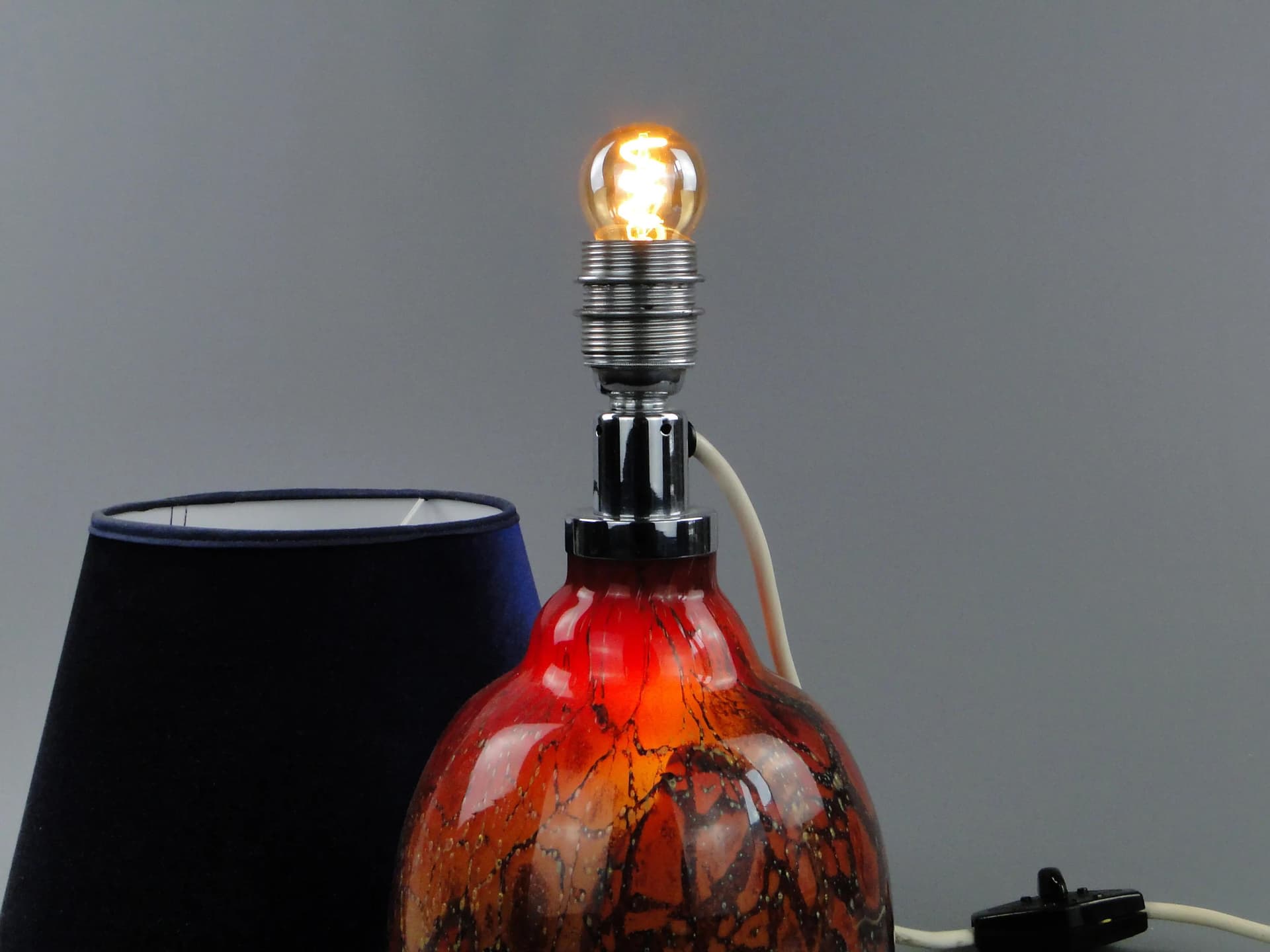 Table Lamp Ikora, multicolor, glass, by K. Weidman, WMF, Germany, 1930s. - 163632