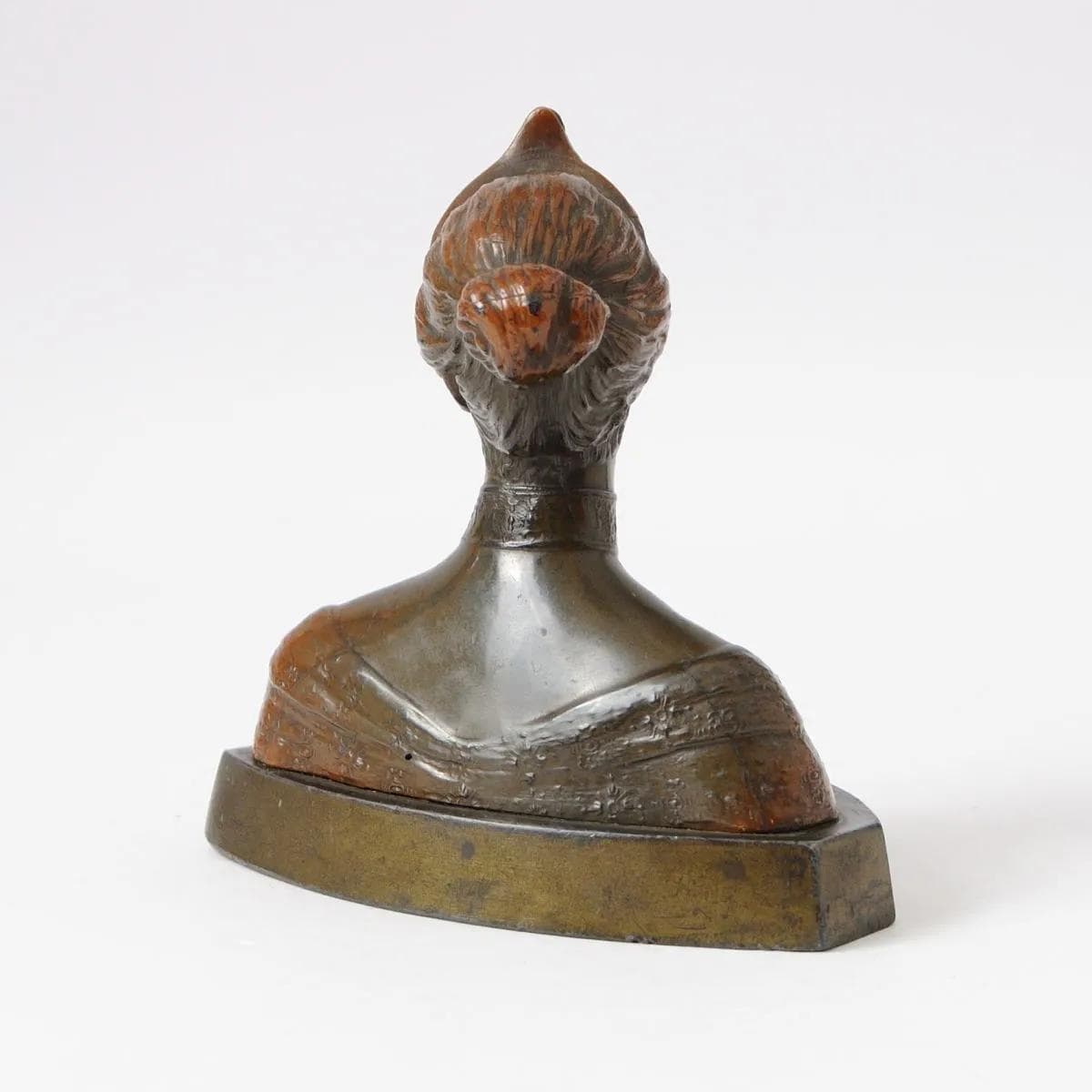 Bust VIOLETTA, brown, spelter, France, early 20th c. - 161771