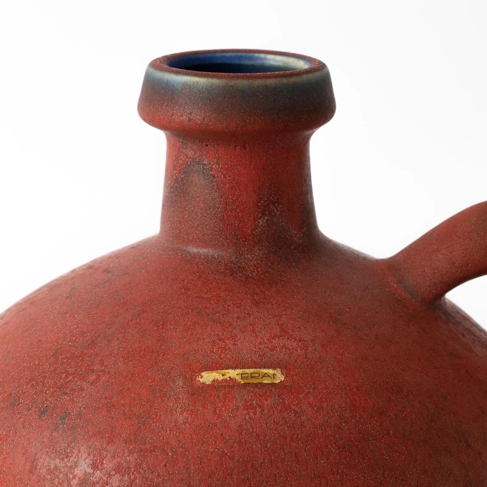 Wazon, czerwony, ceramika, proj. K. Tschörner, Otto Keramik, Niemcy, lata 60. - 161759