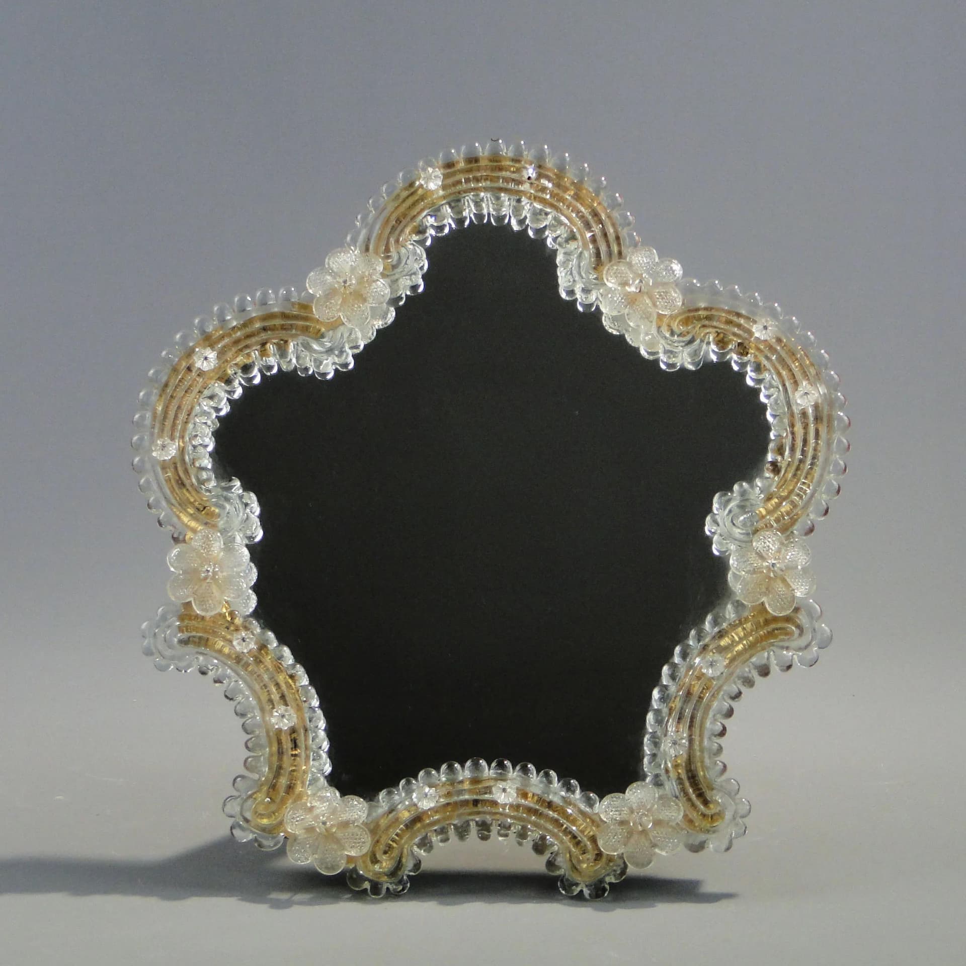 Lustro Murano, transparentne szkło, Filli Tosi, Włochy, lata 50. - 163592