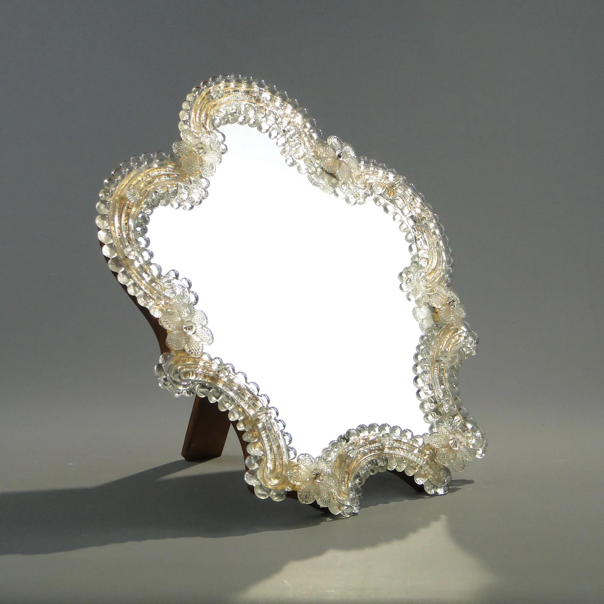 Lustro Murano, transparentne szkło, Filli Tosi, Włochy, lata 50. - 163587