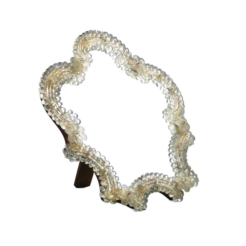 Mirror Murano, transparent glass, Filli Tosi, Italy, 1950s.