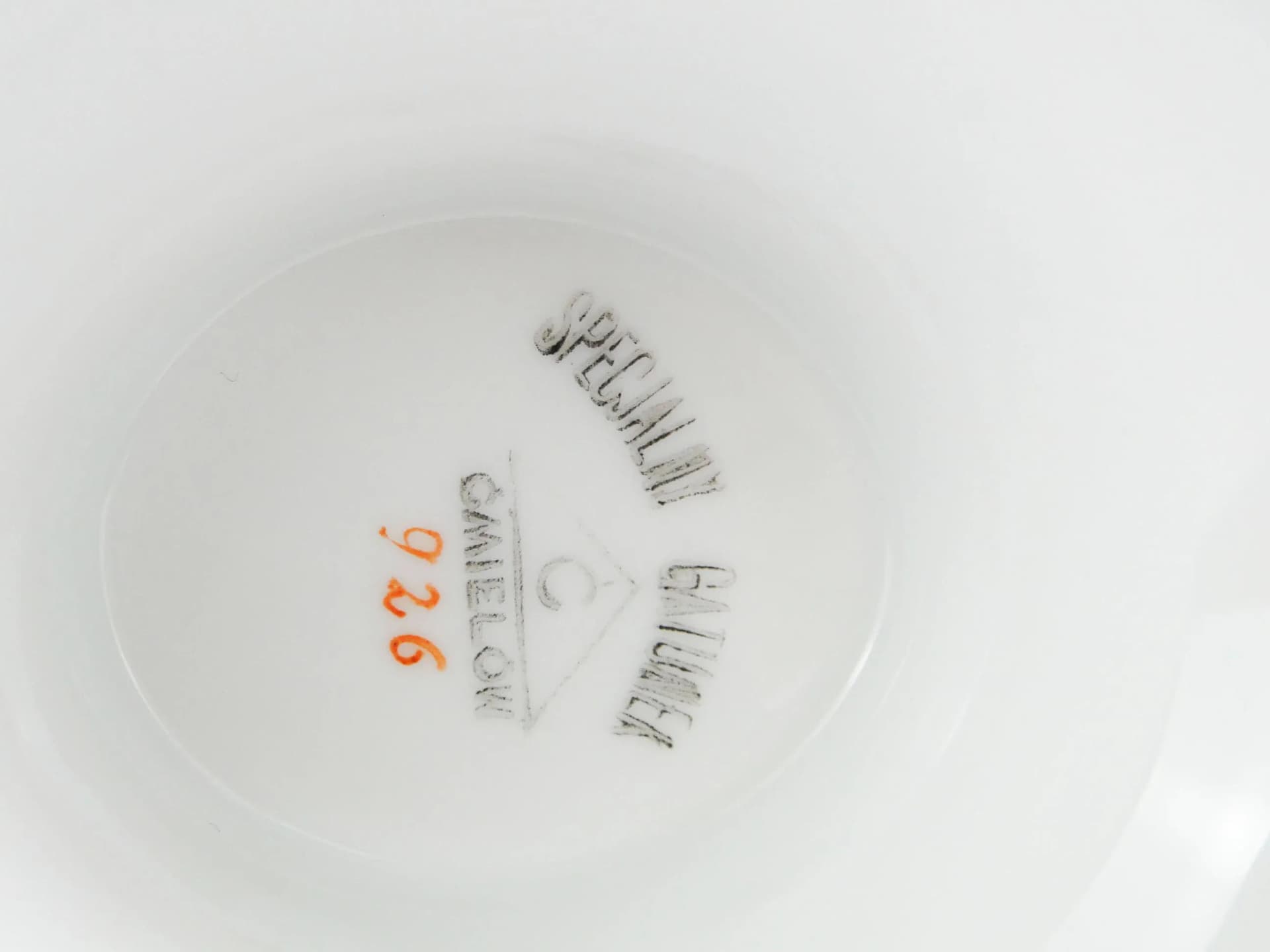 Sosjerka Empire, porcelana biała, złocona, proj. B. Wysocki, J. Steckiewicz, Ćmielów, Polska, lata 30. - 10525