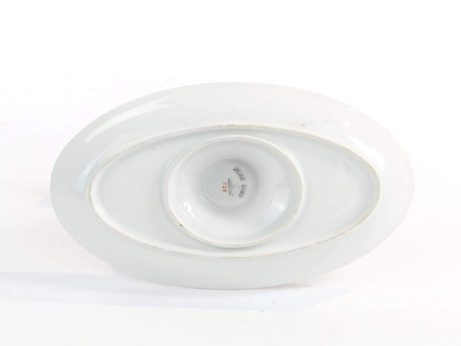 Sosjerka Empire, porcelana biała, złocona, proj. B. Wysocki, J. Steckiewicz, Ćmielów, Polska, lata 30. - 10526