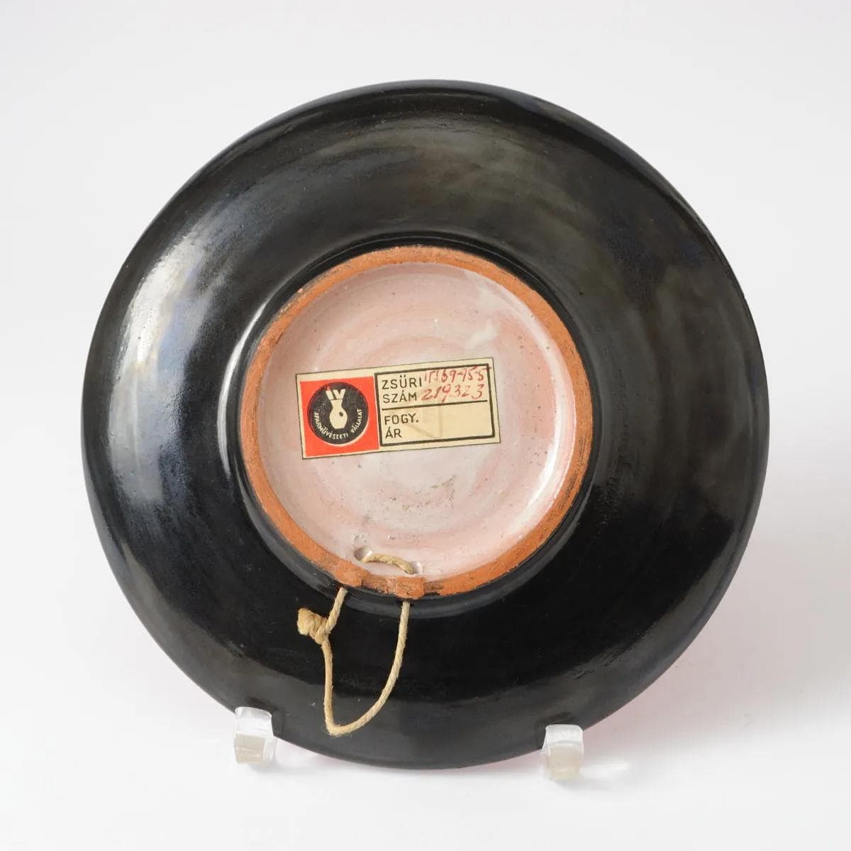 Plate, Iparmuveszeti Vallalat, orange, ceramics, Hungary, 1970s. - 161674