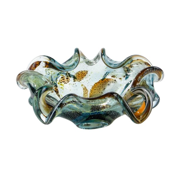 Bowl Tutti Frutti, multicolor glass, Italy, 1960s. - DIMENSION