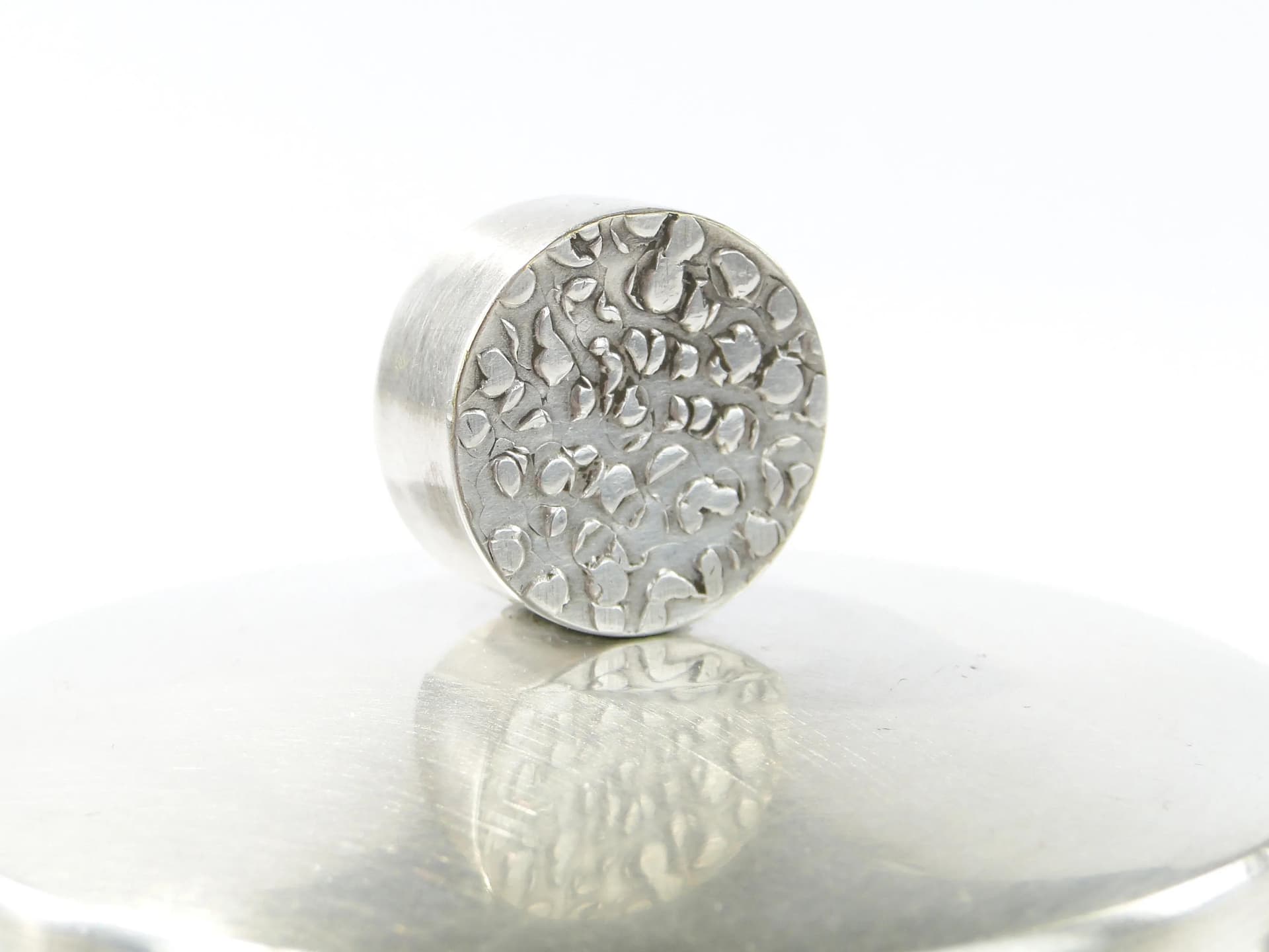 Modernist sugar bowl, silver brass, Hefra, Poland, 1960s. - 163428