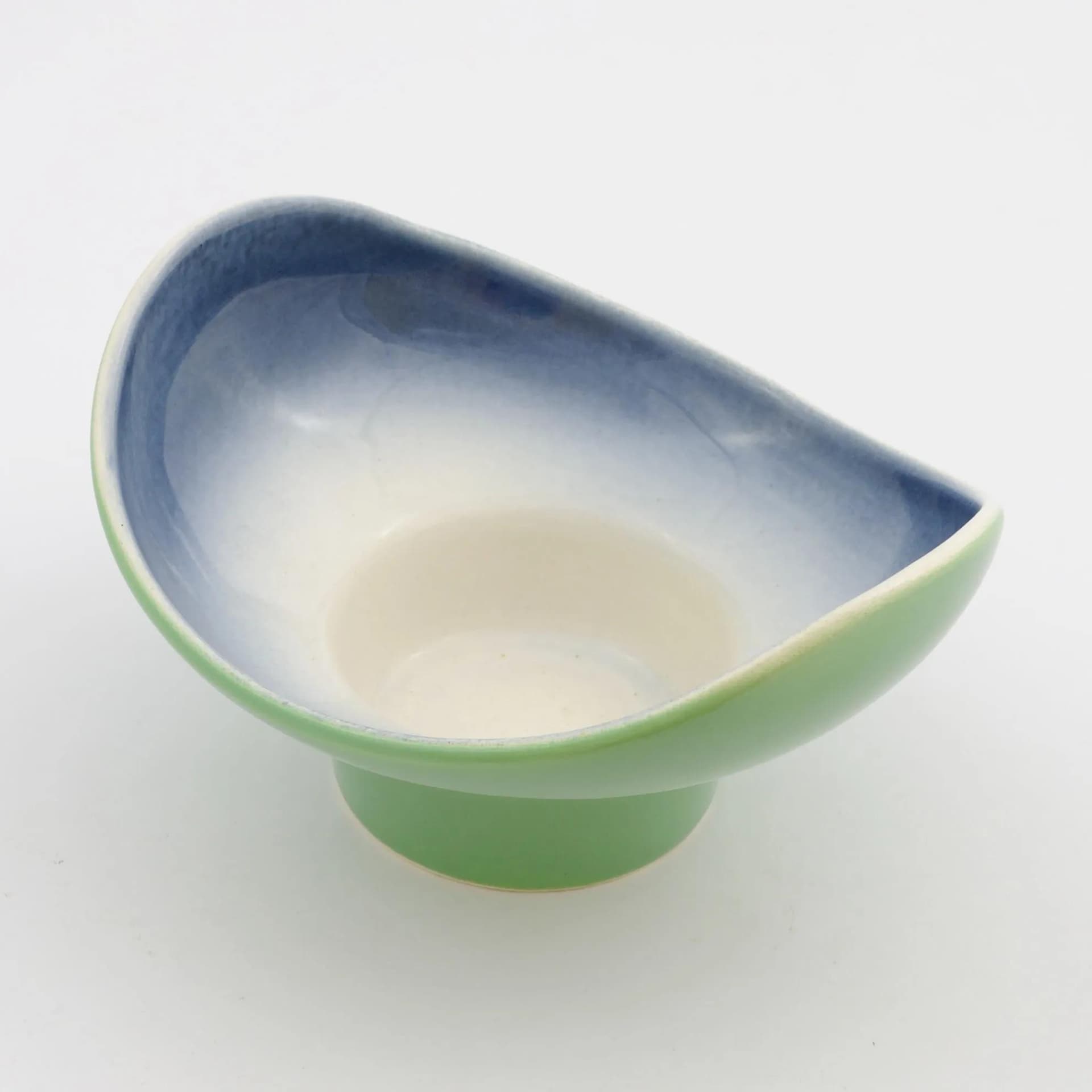 Bowl, Keramia Kravsko, green blue, ceramics, Czechoslovakia, 1960s. - 161608
