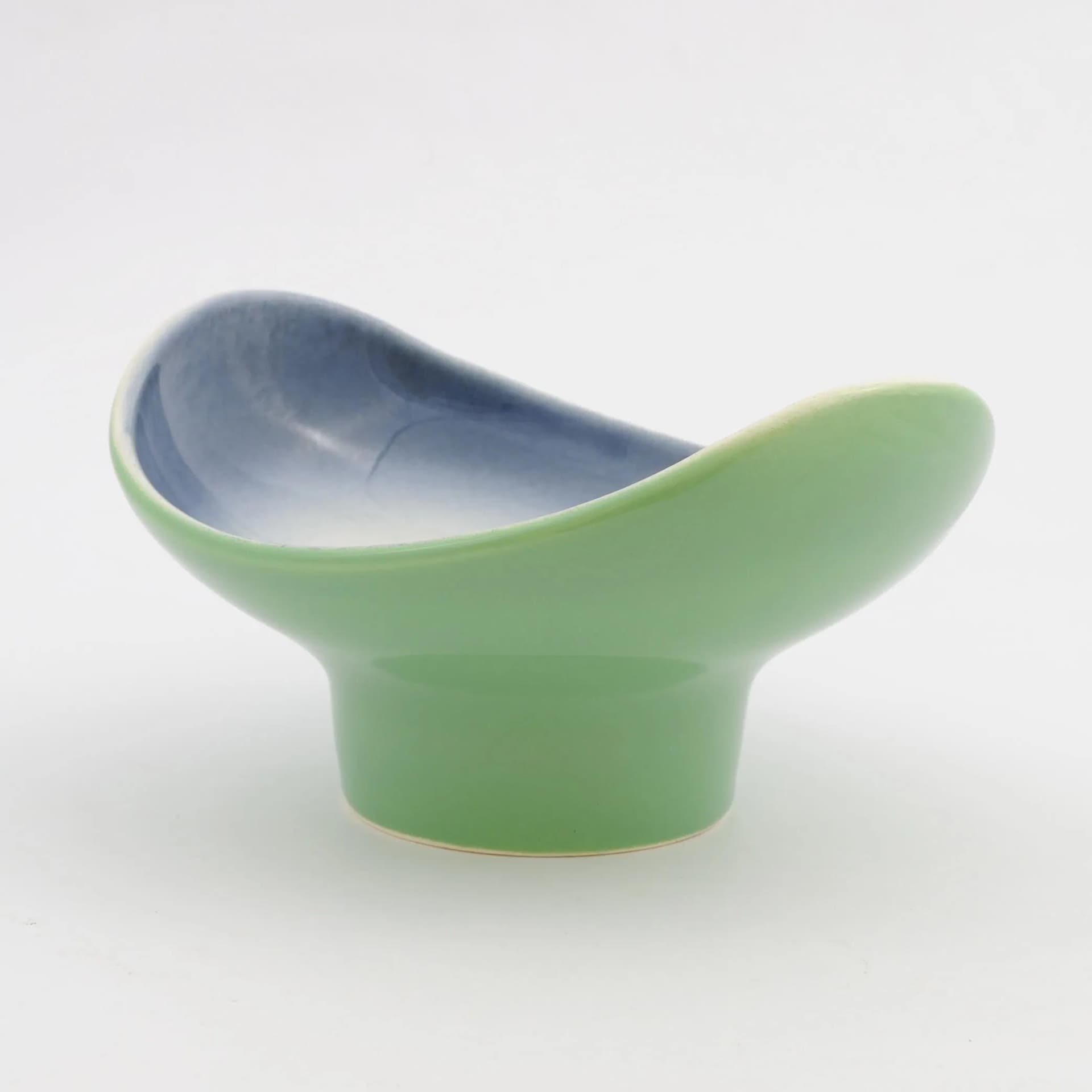 Bowl, Keramia Kravsko, green blue, ceramics, Czechoslovakia, 1960s. - 161610