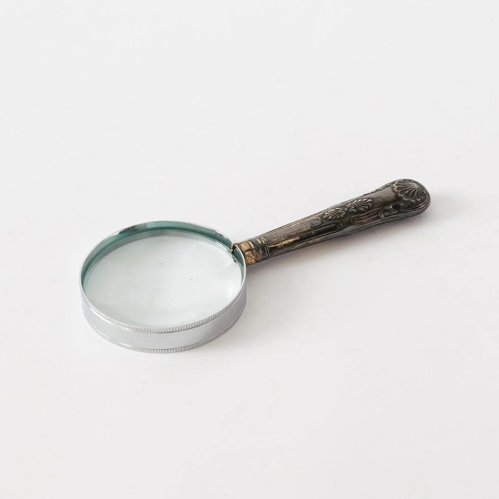 Lupa, szkło przezroczyste, srebro szare, Wielka Brytania, początek XX w. - 161603