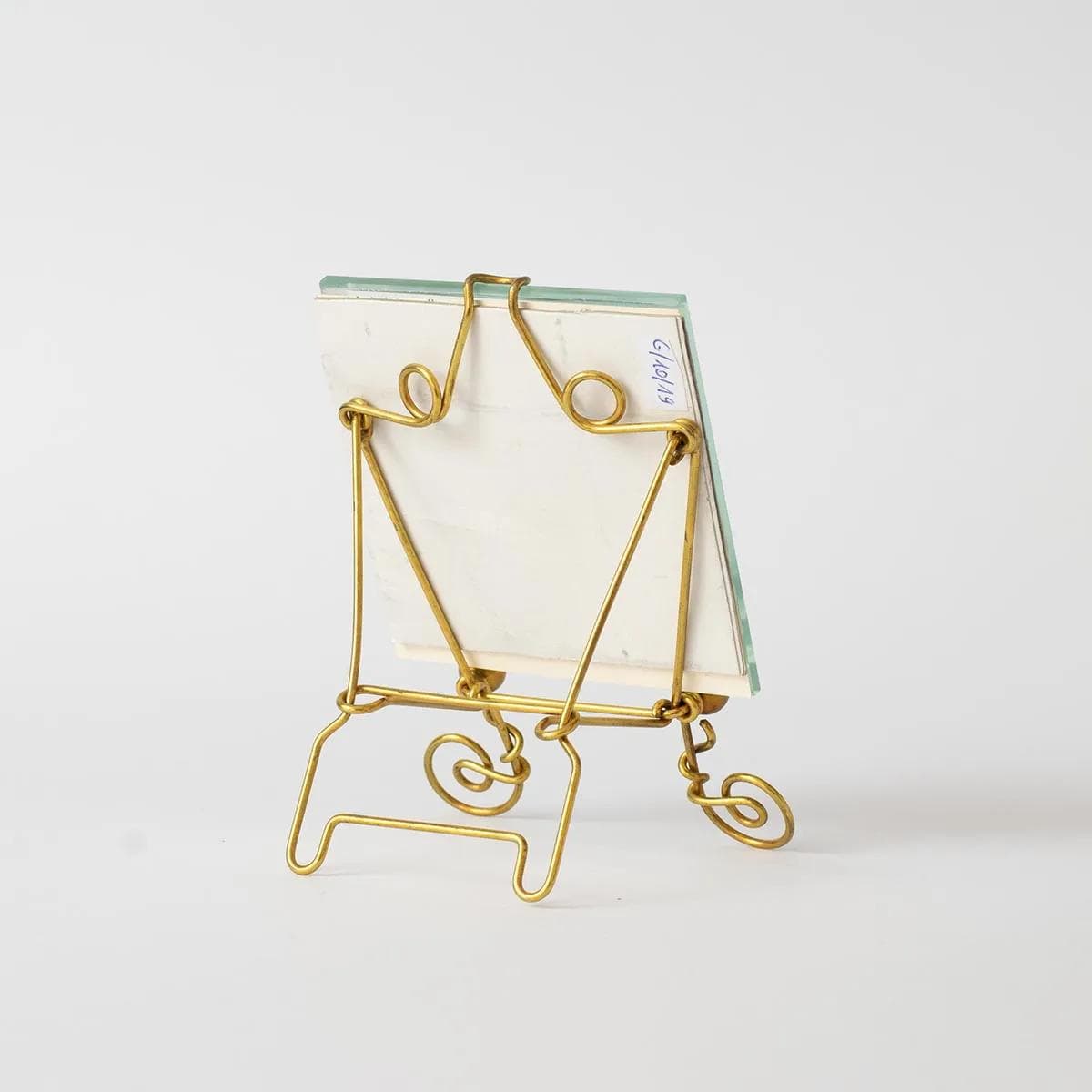 Picture frame, golden, glass brass, Germany, 1960s. - 161554