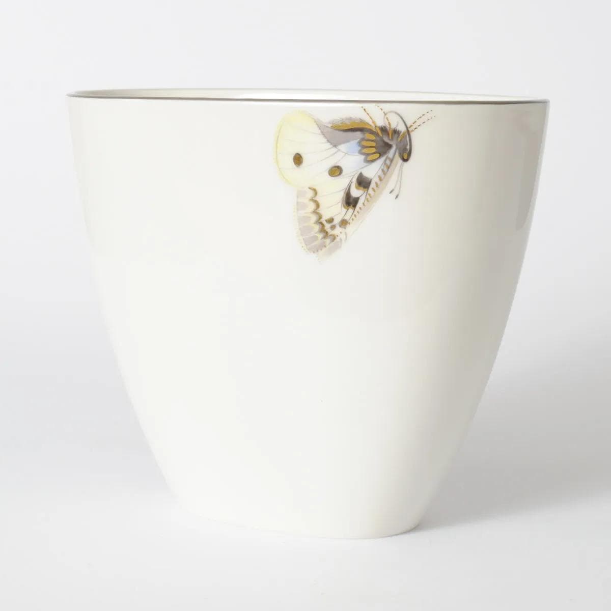 Vase, ivory white porcelain, by T. Petri, KPM, Germany, 1960s. - 161534