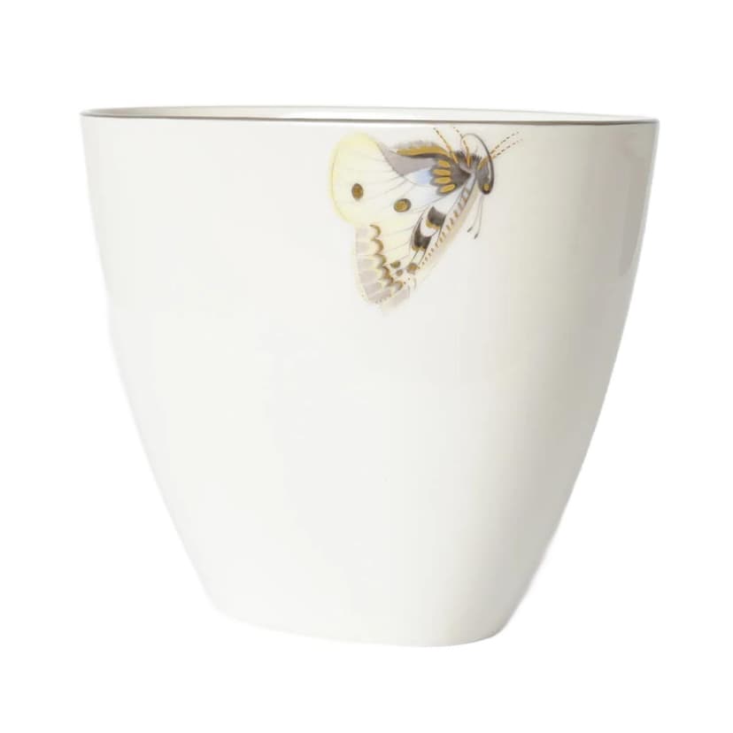 Wazon, porcelana ivory white, proj. T. Petri, KPM, Niemcy, lata 60.