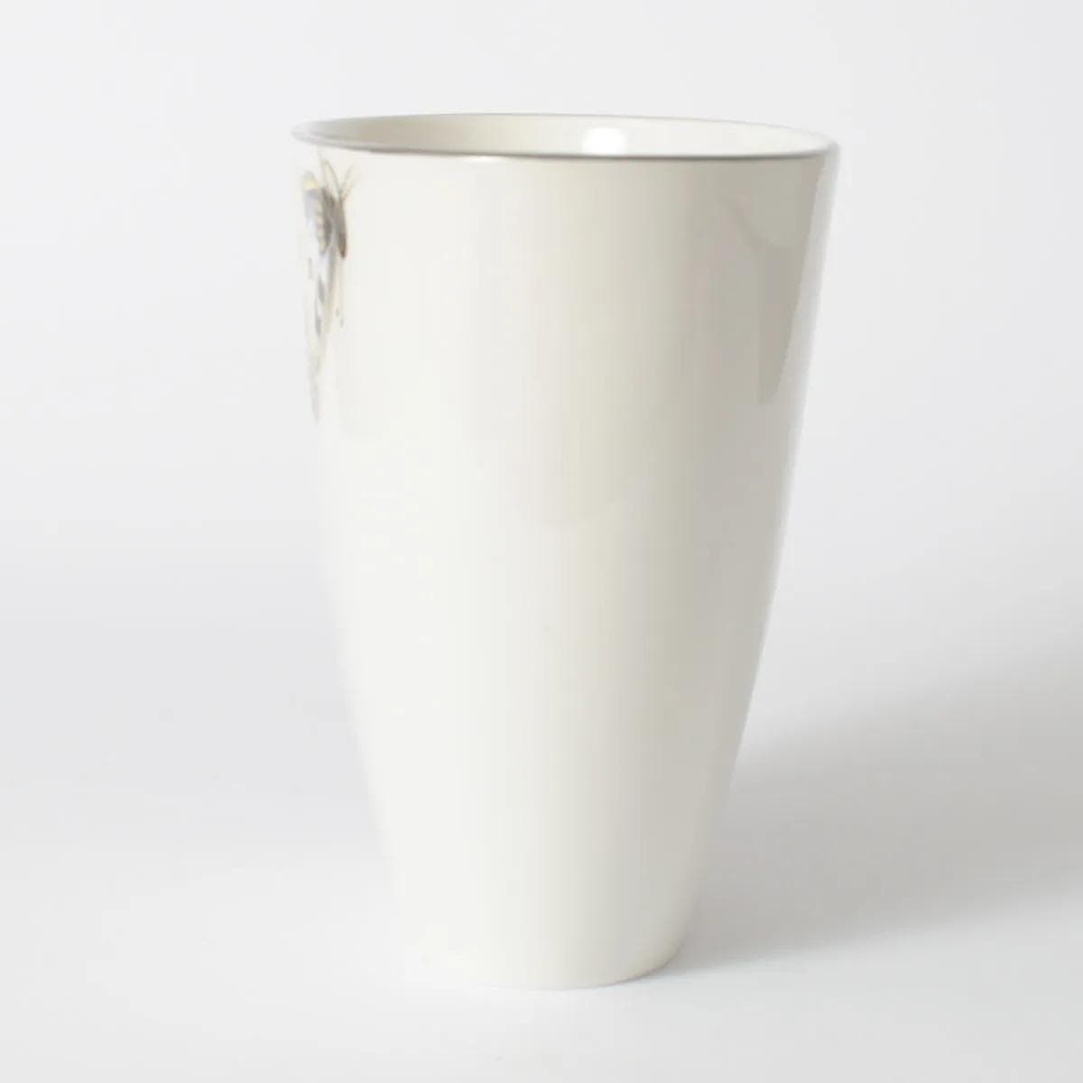 Vase, ivory white porcelain, by T. Petri, KPM, Germany, 1960s. - 161535