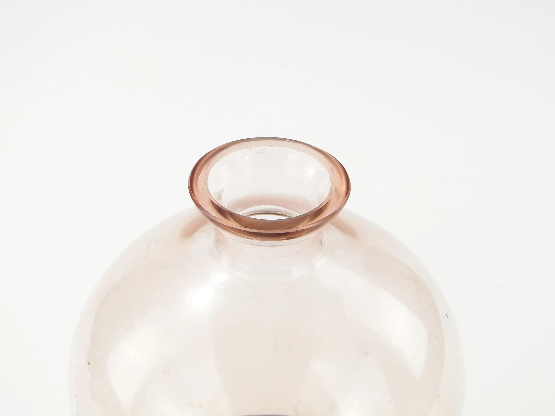 Karafka Art Deco, szkło różowy, Polska, lata 30. - 163306