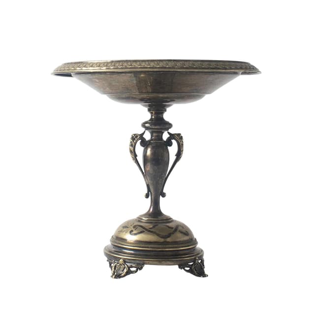 Neoclassical centerpiece bowl, silver, metal, Sweden, early 20th c. - DIMENSION