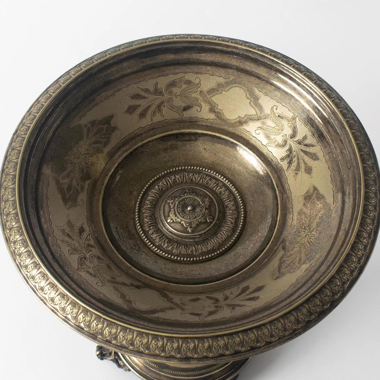 Neoclassical centerpiece bowl, silver, metal, Sweden, early 20th c. - 161518