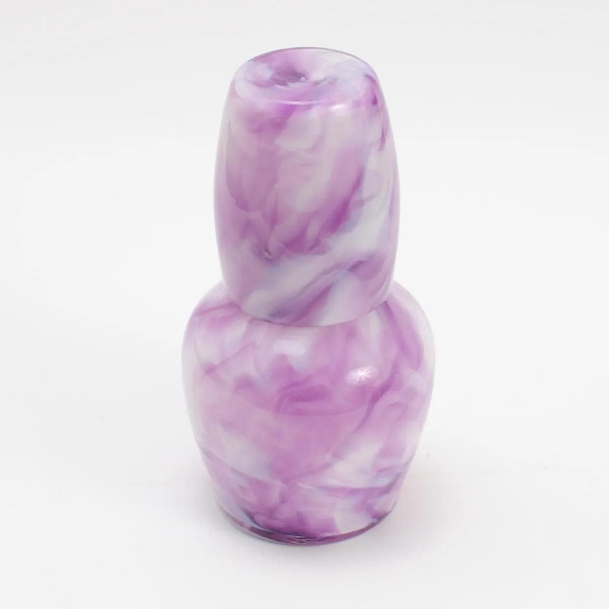 Carafe, marbled white violet glass, France, early 20th c. - 161500