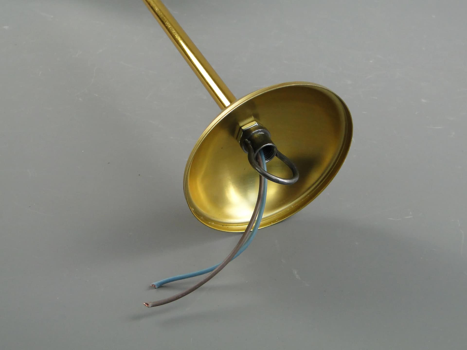 Pendant Lamp Art Deco, white glass, Poland, 1920s. - 163273