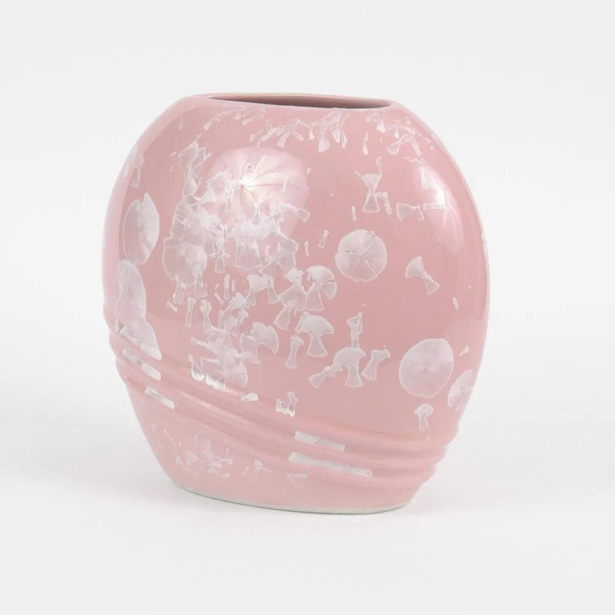 Wazon Shen Shou, biały różowy, porcelana, Chiny, lata 80. - 161483