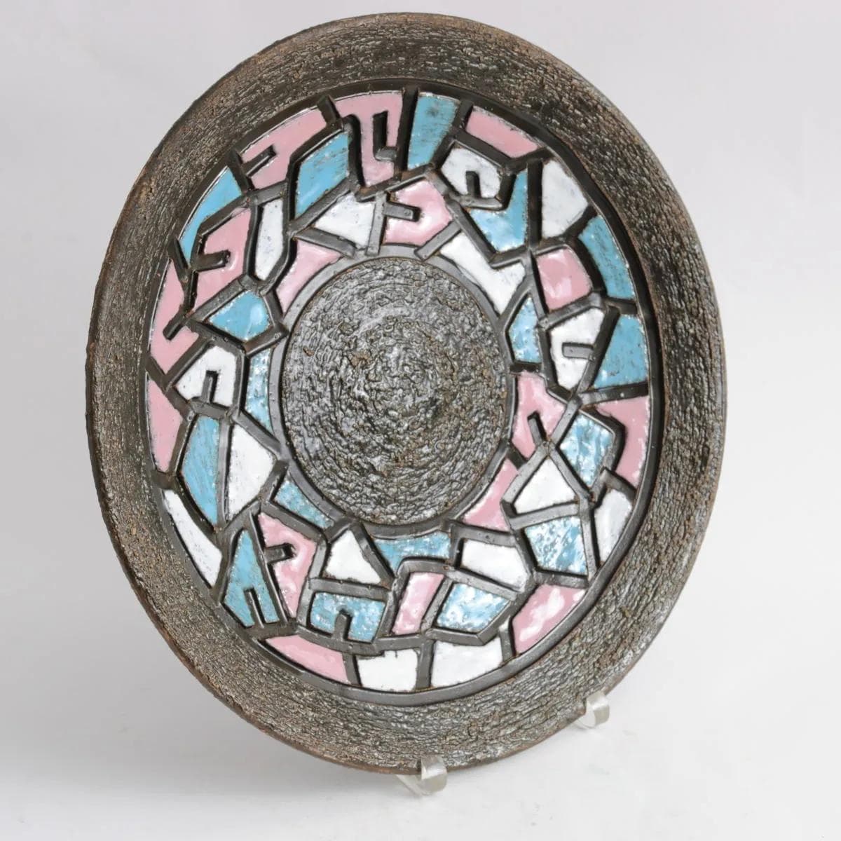 Decorative Plate, multicolor ceramics, Fratelli Fanciullacci, Italy, 1960s. - 161465