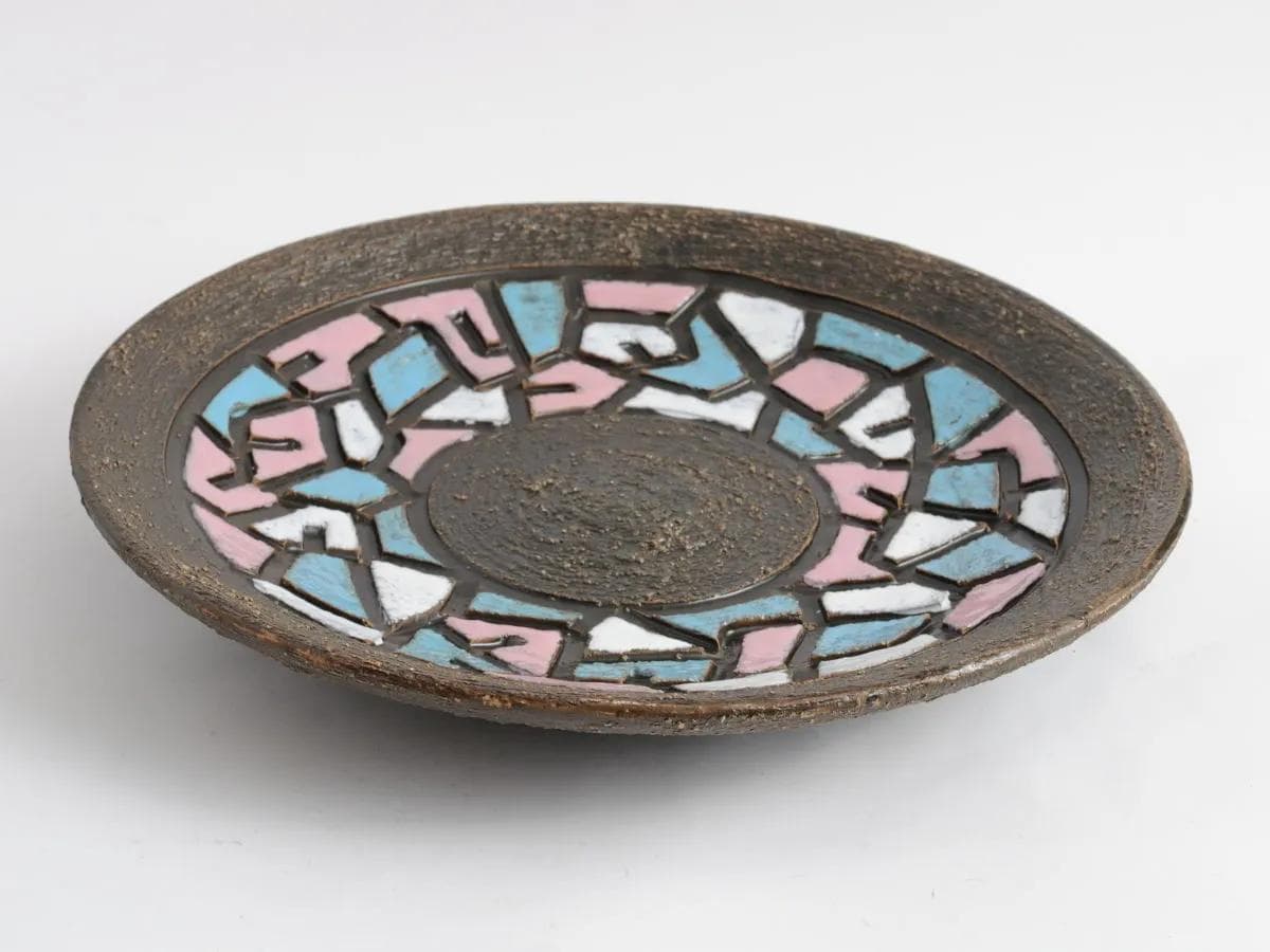 Decorative Plate, multicolor ceramics, Fratelli Fanciullacci, Italy, 1960s. - 161463