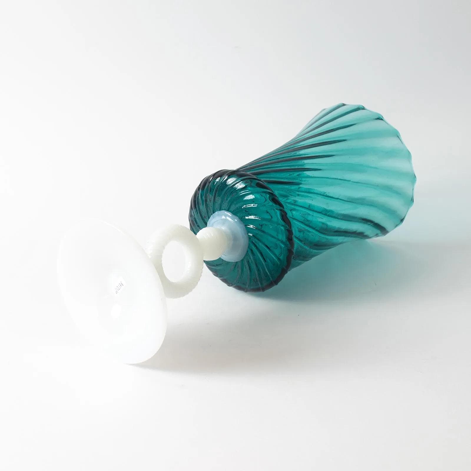 Wazon Empoli, turkusowy, szkło, Włochy, lata 60. - 161458