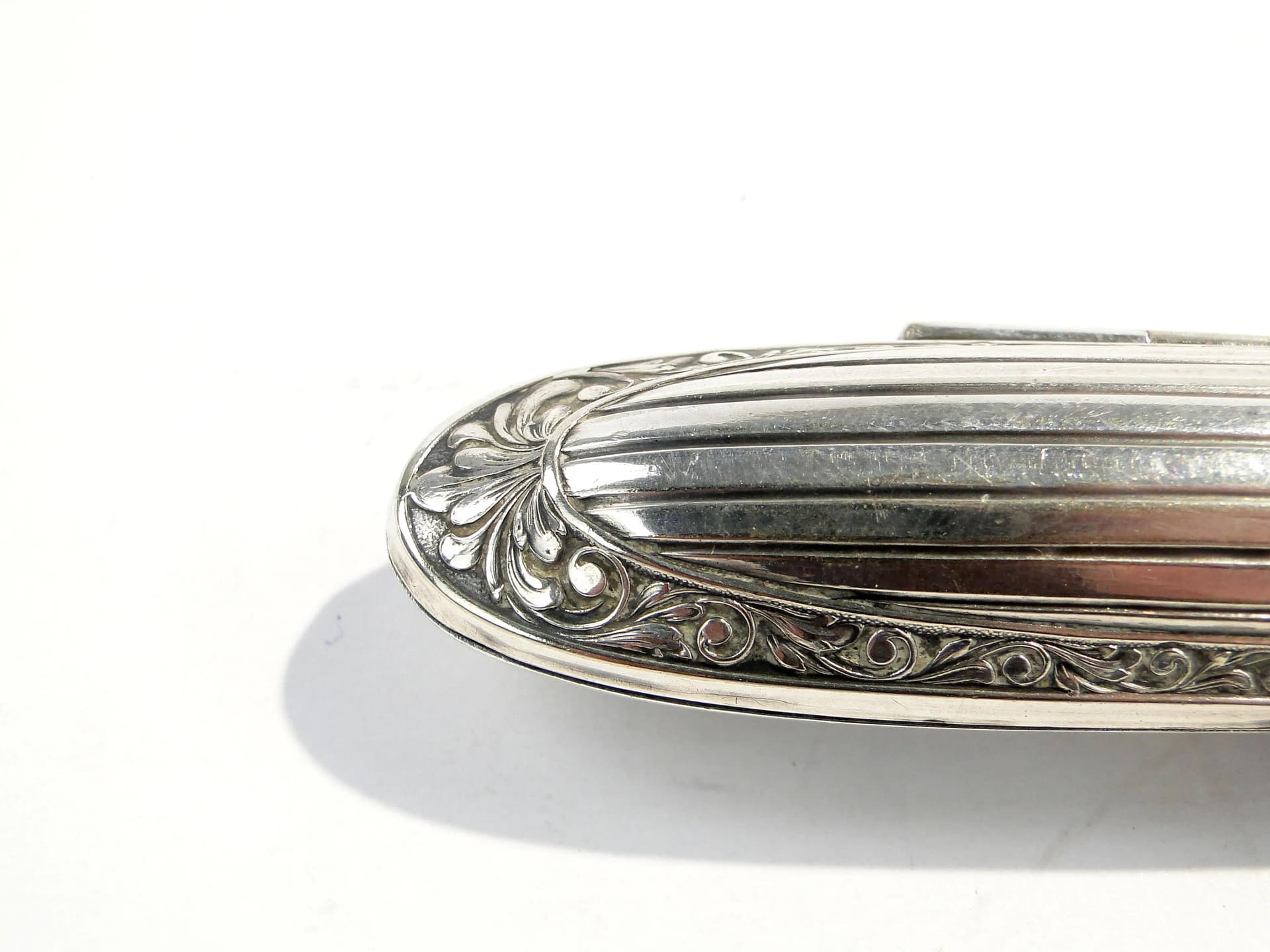 Cigar case, Art Nouveau, silvered brass, Austria, early 20th c. - 163204