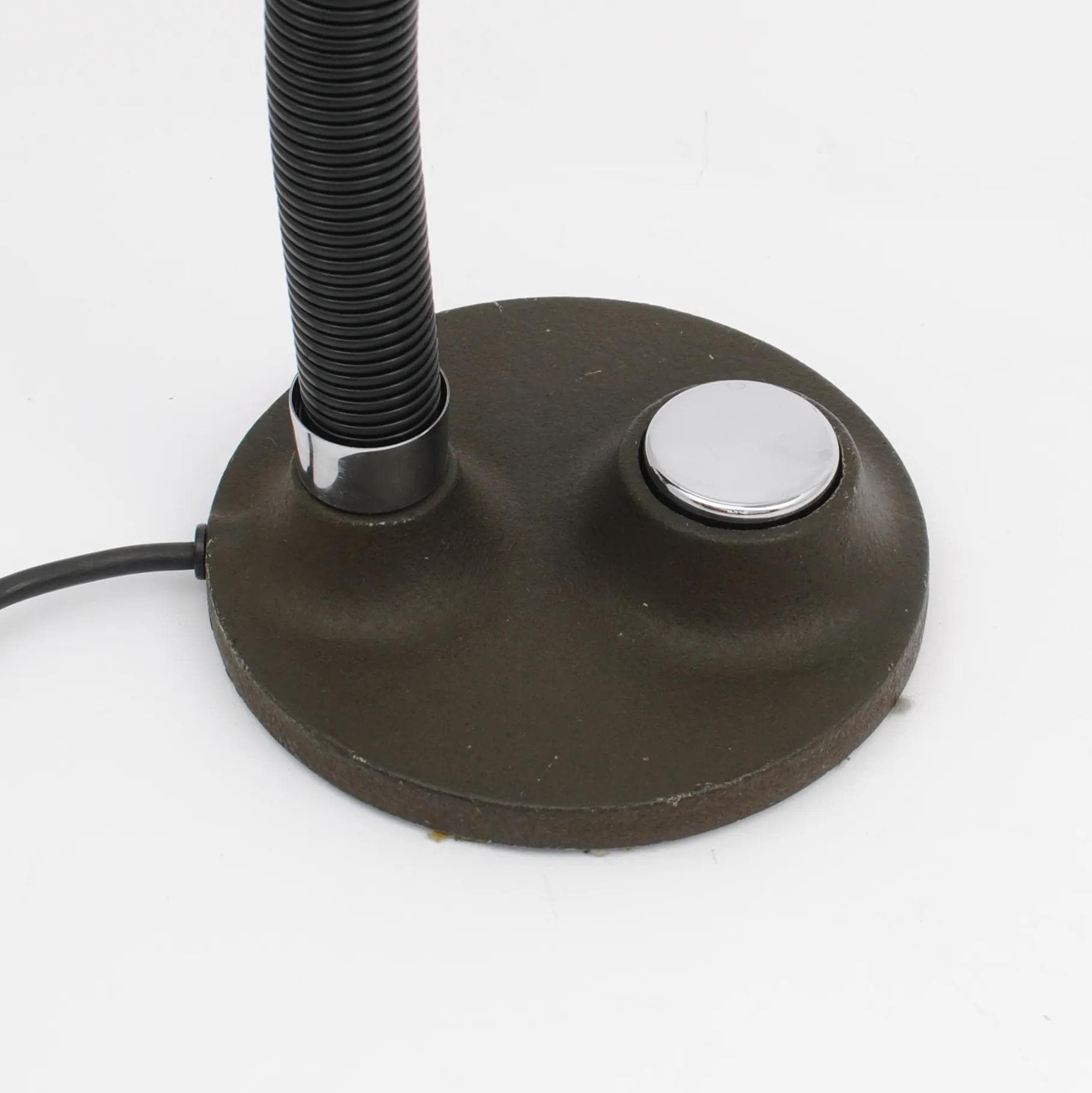 Desk lamp, olive, by E. Hillebrand, Germany, 1970s. - 161416