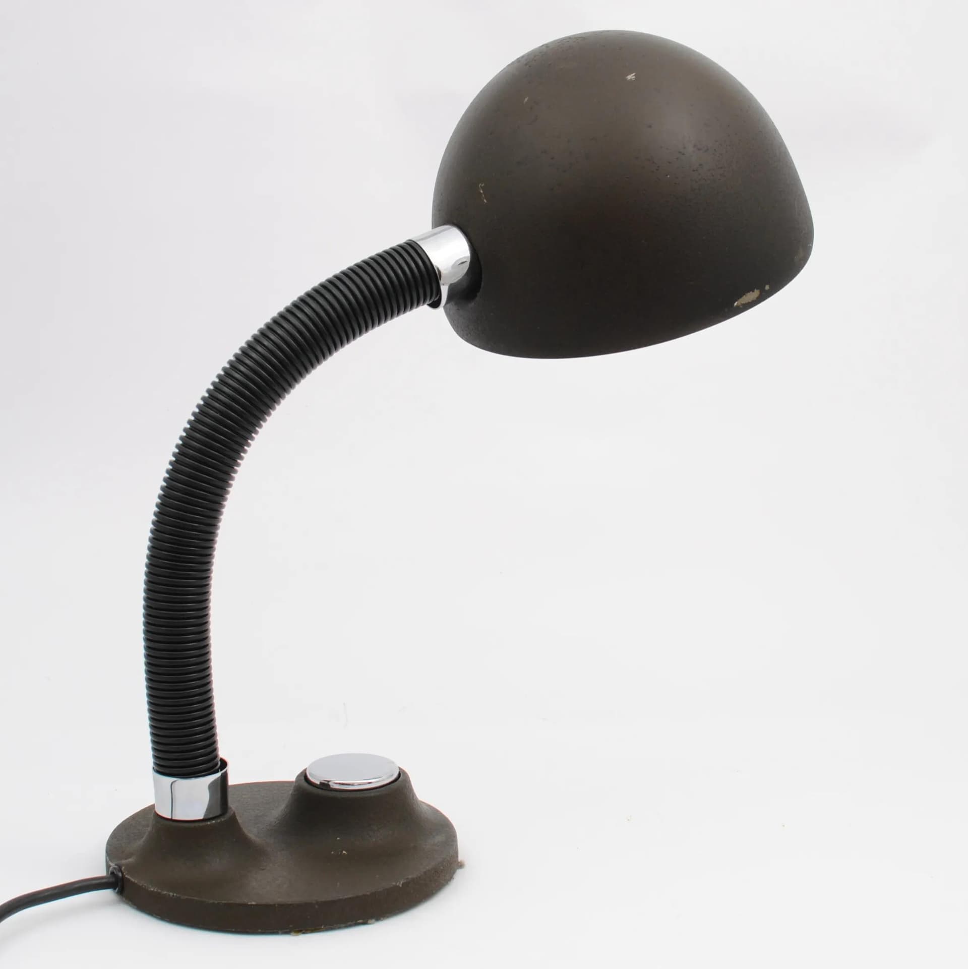 Desk lamp, olive, by E. Hillebrand, Germany, 1970s. - 161415