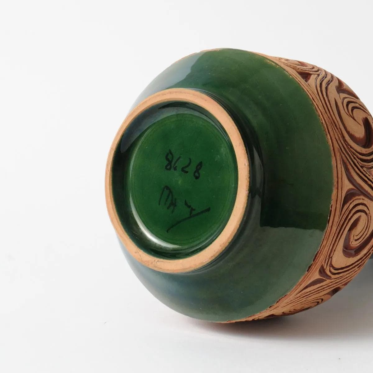 Vase, dark green, ceramics, Fratelli Fanciullacci, Italy, 1960s. - 161377