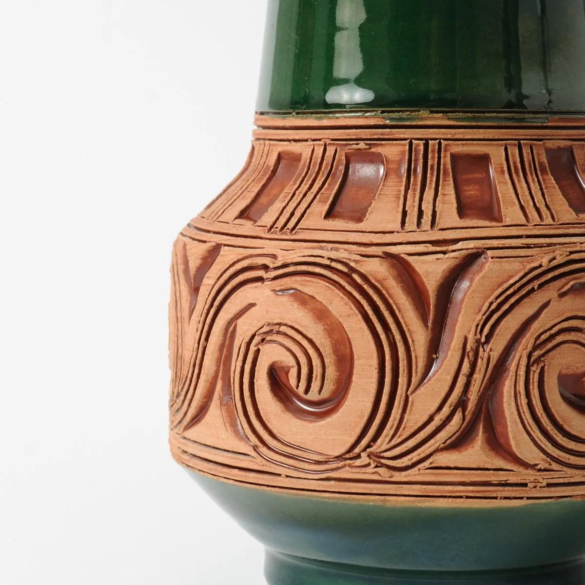 Vase, dark green, ceramics, Fratelli Fanciullacci, Italy, 1960s. - 161376