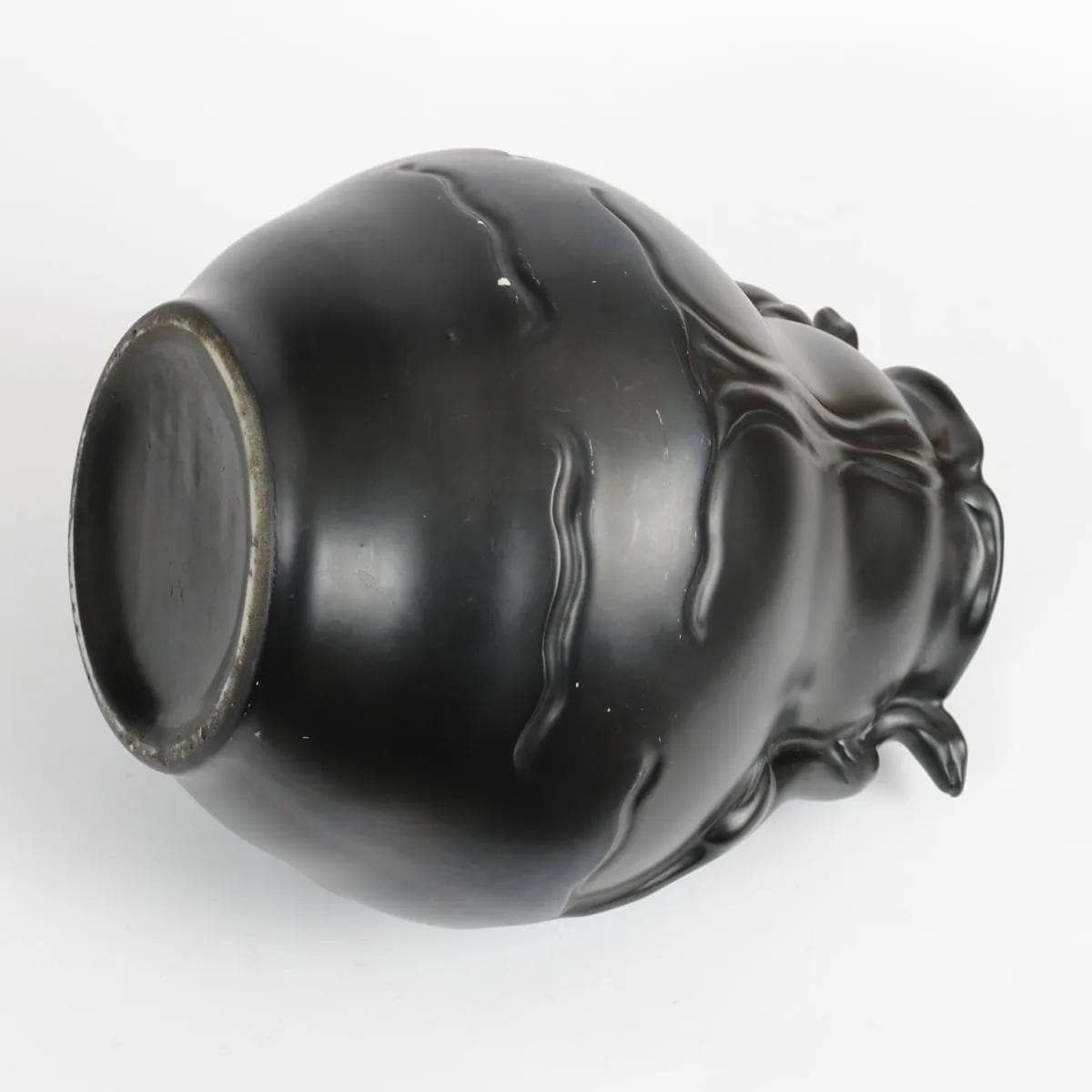 Vase, black porcelain, Netherlands, 1930s. - 161359