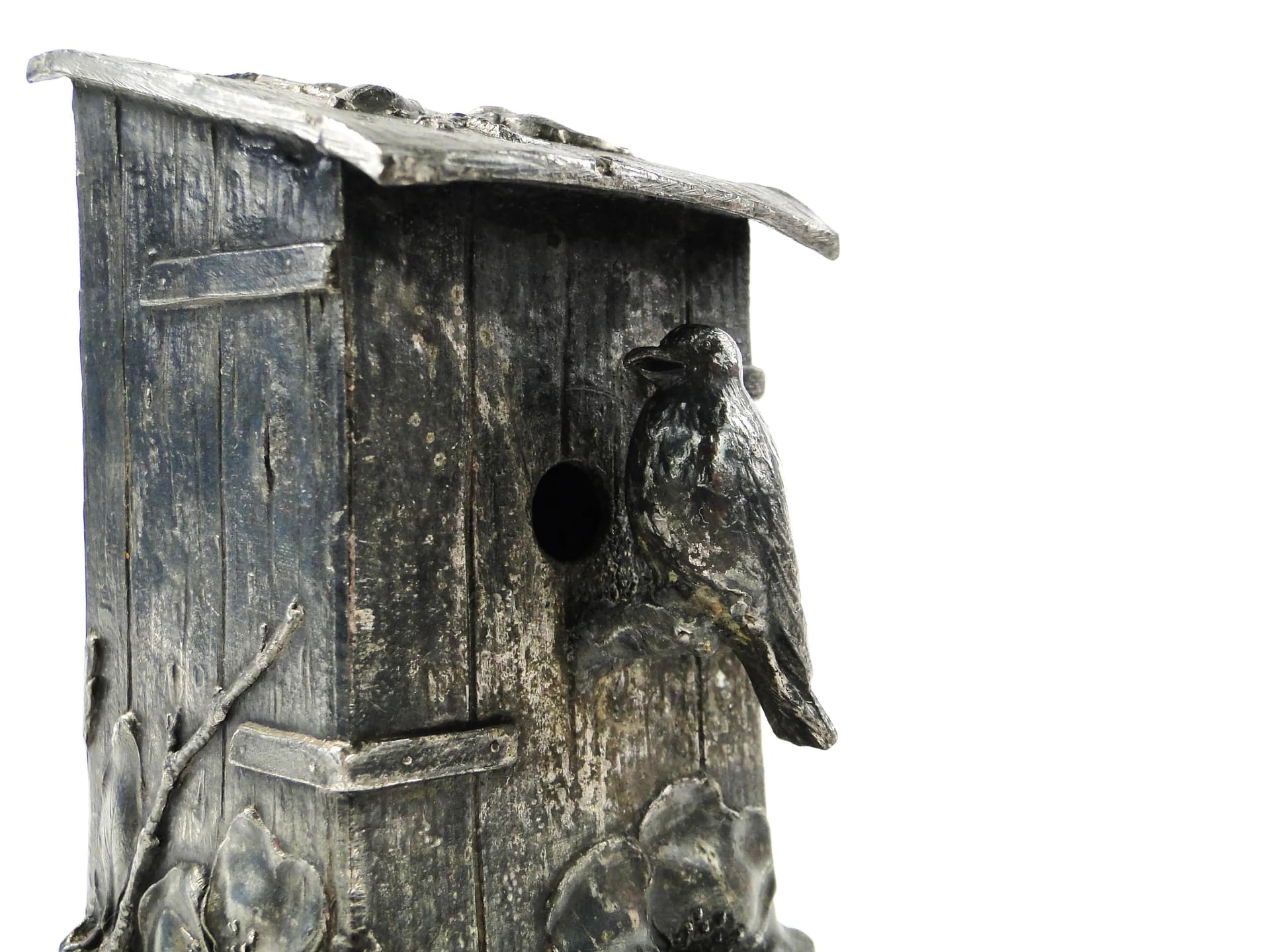 Skarbonka secesyjna, srebrzona cyna, WMF, Niemcy, początek XX w. - 163069