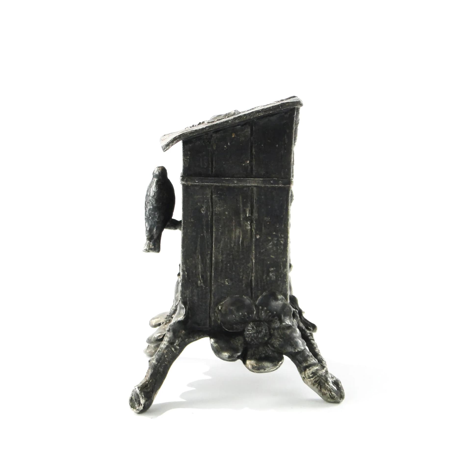 Skarbonka secesyjna, srebrzona cyna, WMF, Niemcy, początek XX w. - 163071