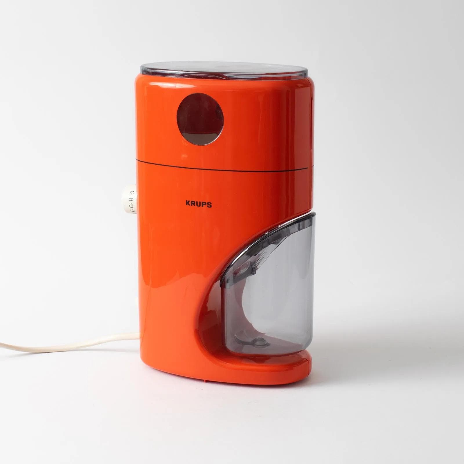 Młynek do kawy, orange, plastik, Niemcy, lata 70. - 161344