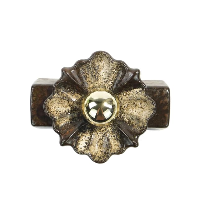 Kinkiet, ceramika brąz ciemny, PAN, Niemcy, lata 70. - WYMIARY