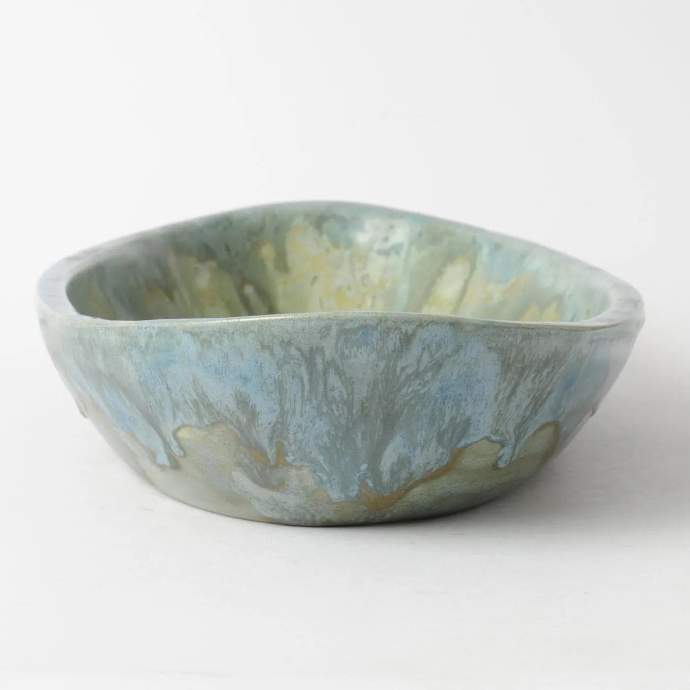 Platter Art Deco, grey ceramic, Belgium, 1920s. - 161332