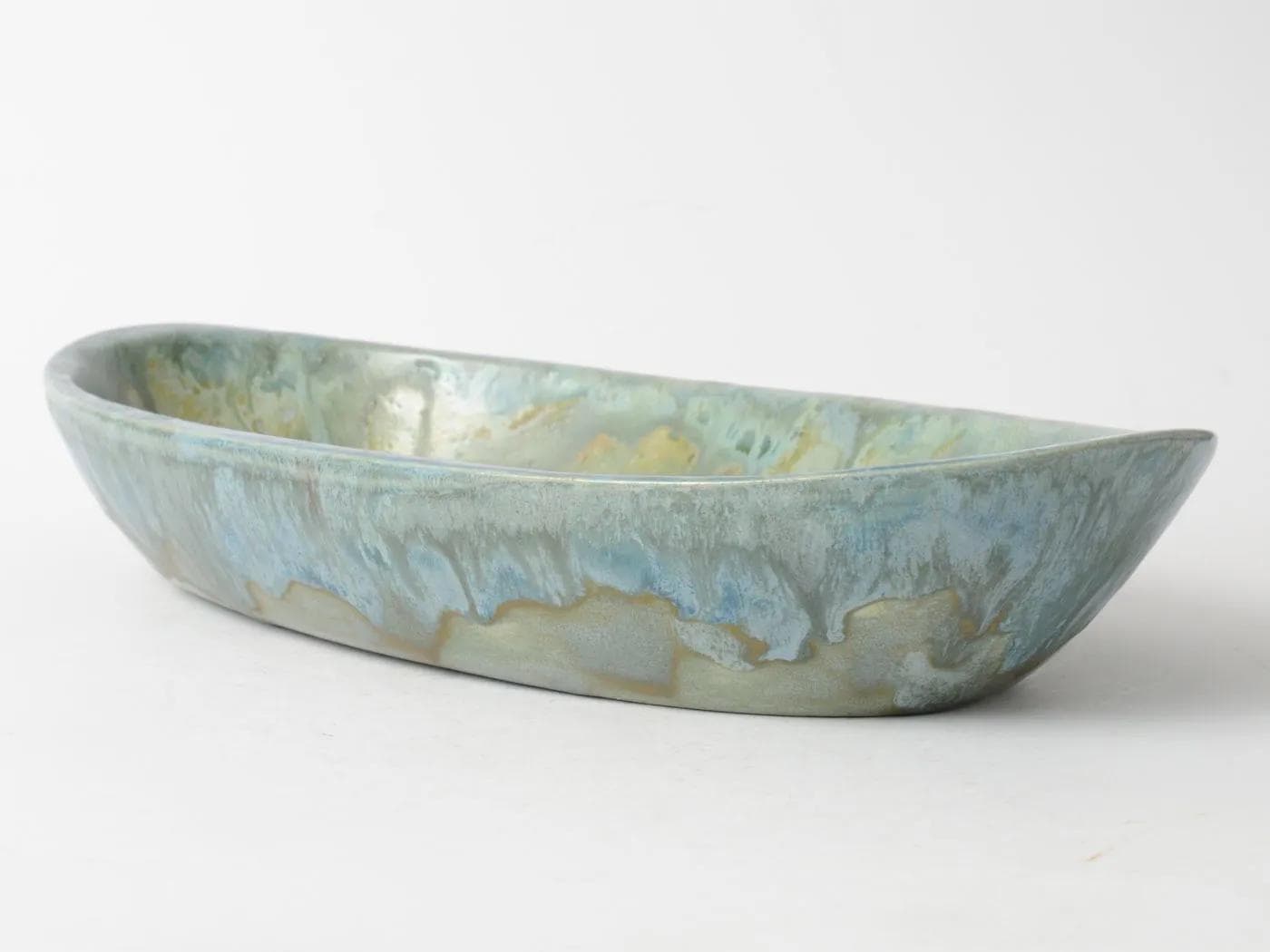 Platter Art Deco, grey ceramic, Belgium, 1920s. - 161333