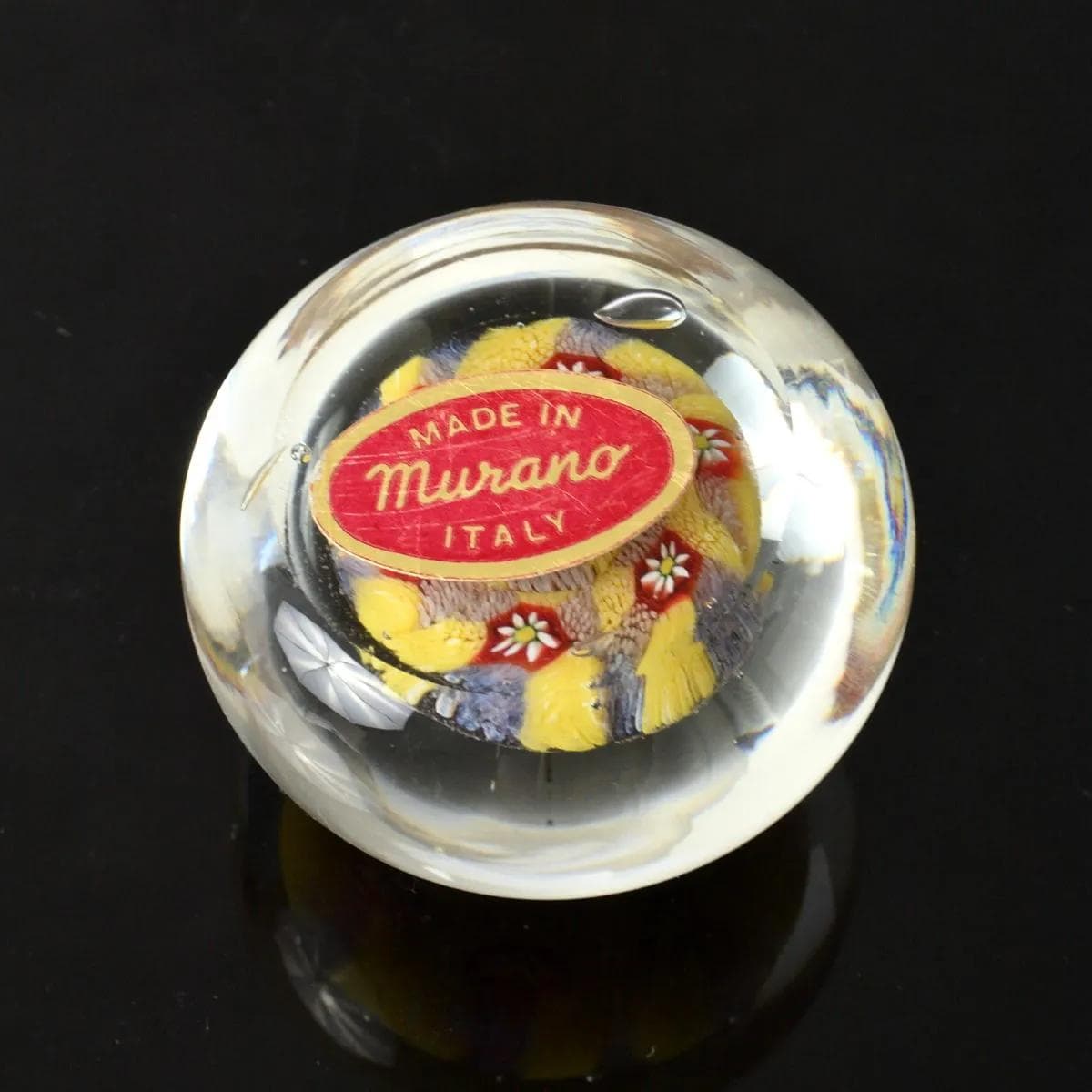 Przycisk do papieru Murano, multikolor, szkło, Włochy, lata 60. - 162332