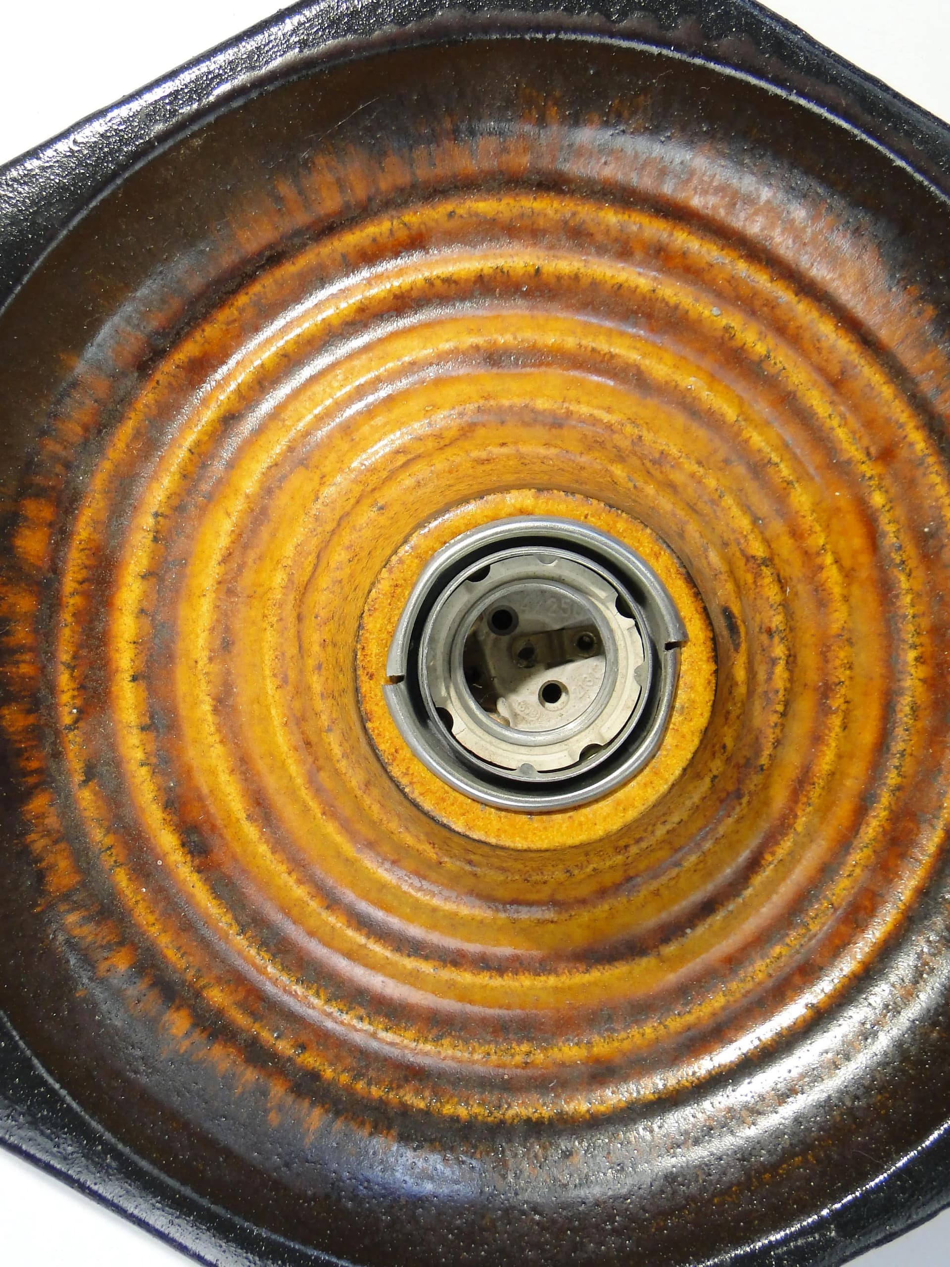 Kinkiet, ceramika szkliwiona multikolor, Niemcy, lata 70. - 162975