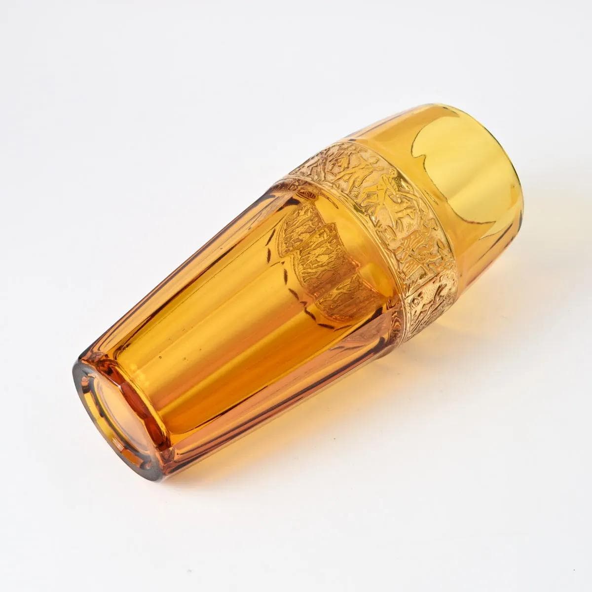 Vase, Walther Glass, yellow glass, Germany, 1950s. - 162313