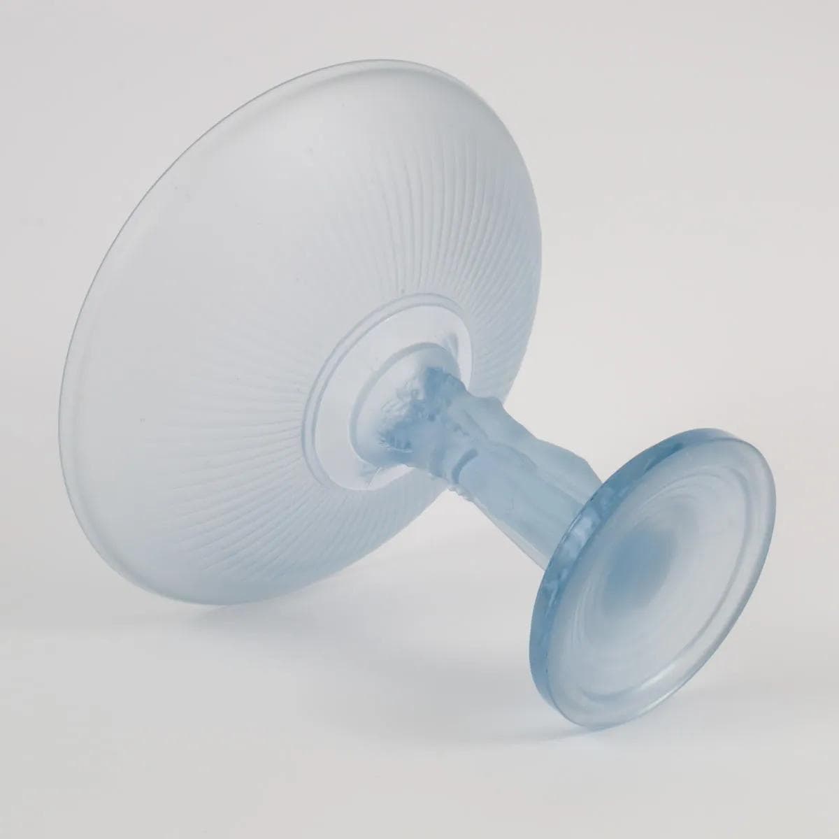 Patera Trzy Gracje, turkusowy, szkło, proj. E. Franckhauser, Jobling, Wielka Brytania, lata 30. - 162302