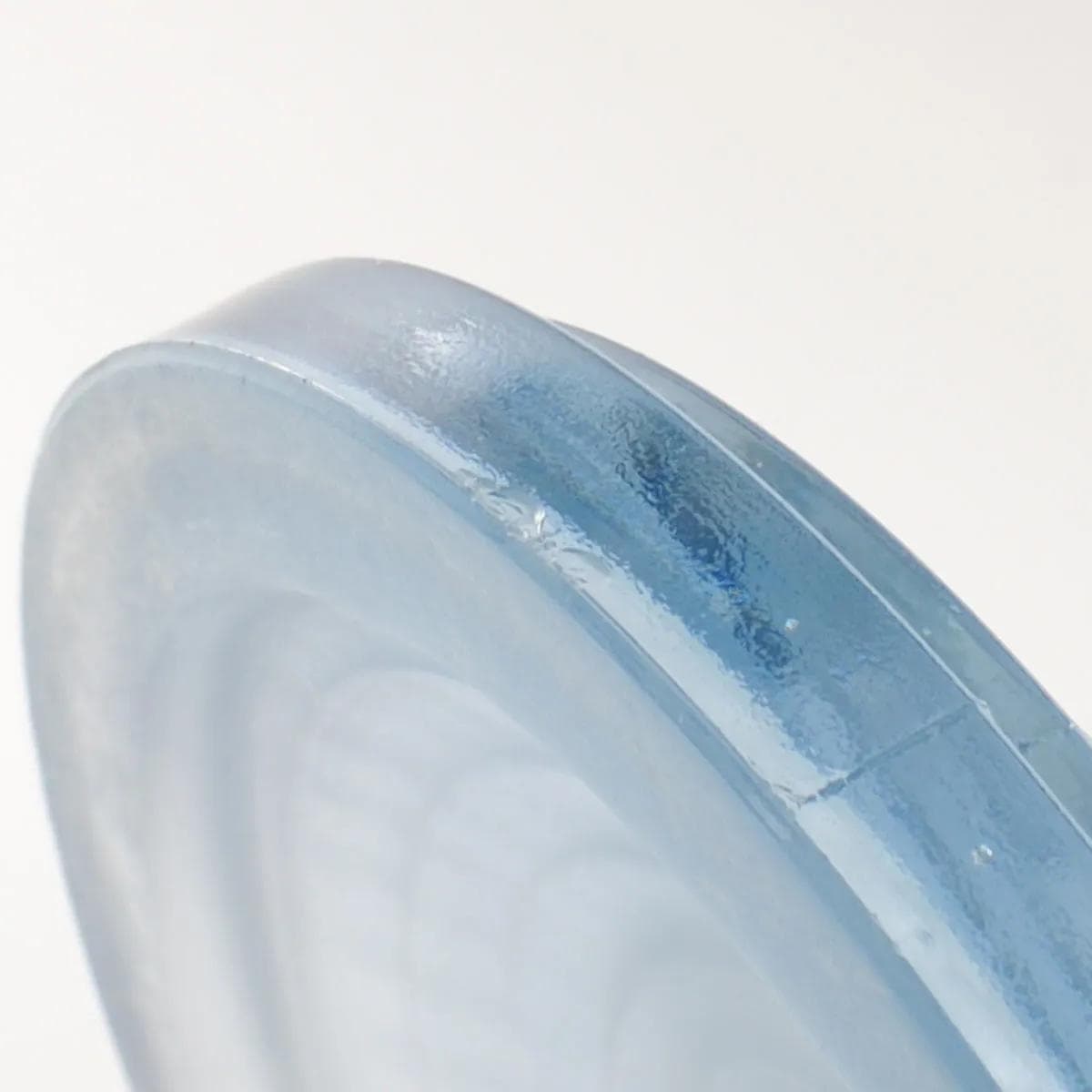 Patera Trzy Gracje, turkusowy, szkło, proj. E. Franckhauser, Jobling, Wielka Brytania, lata 30. - 162303