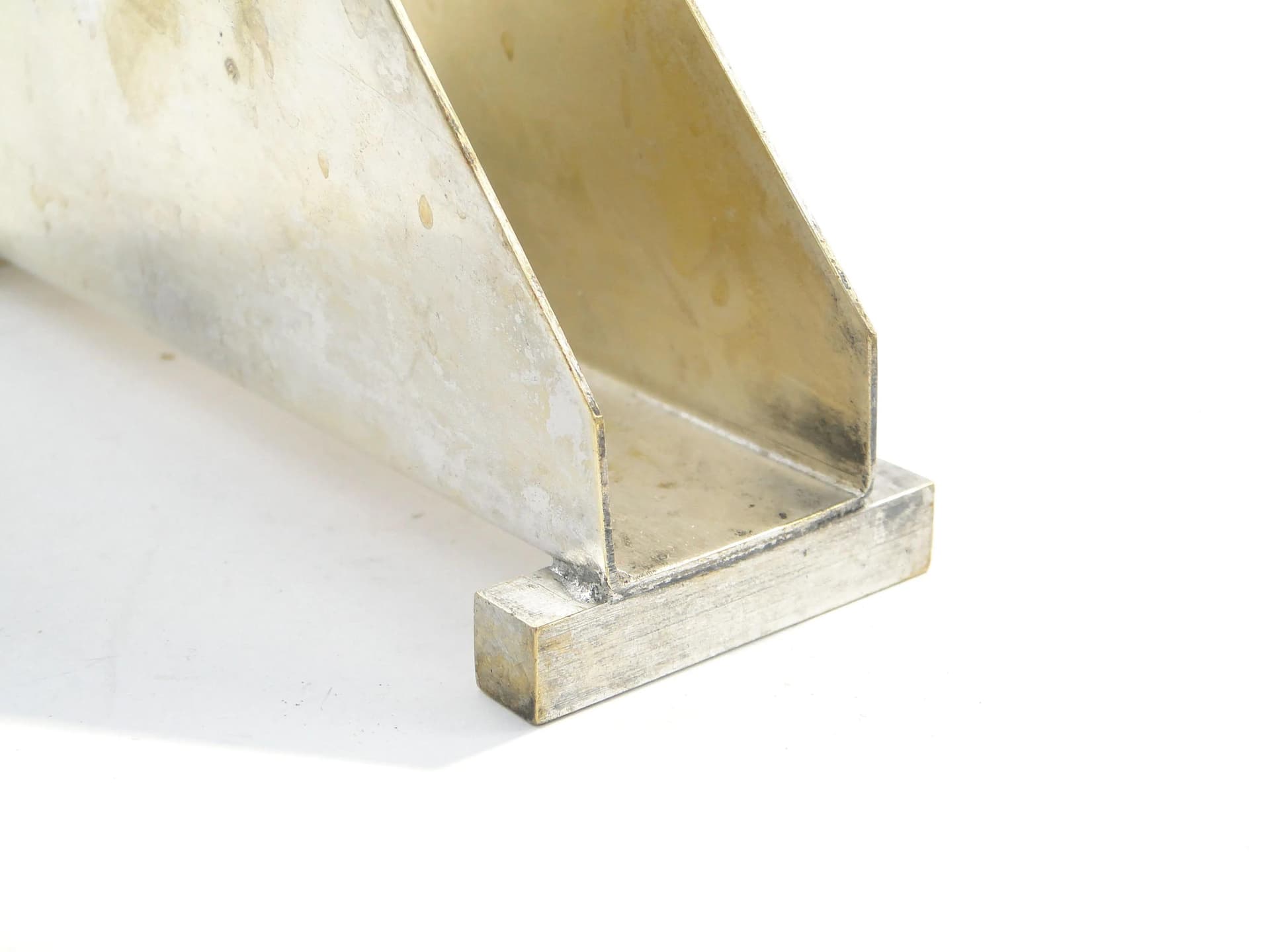 Serwetnik Art Deco, mosiądz srebrzony, Polska, lata 20. - 162910