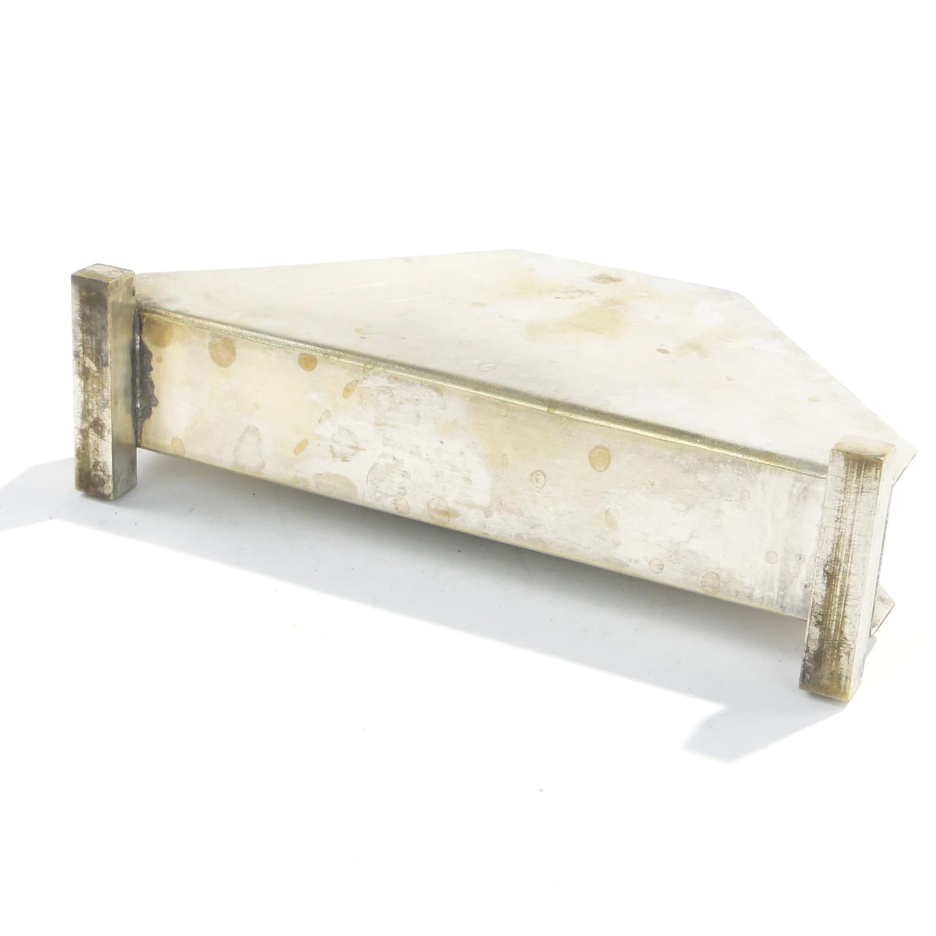 Serwetnik Art Deco, mosiądz srebrzony, Polska, lata 20. - 162909