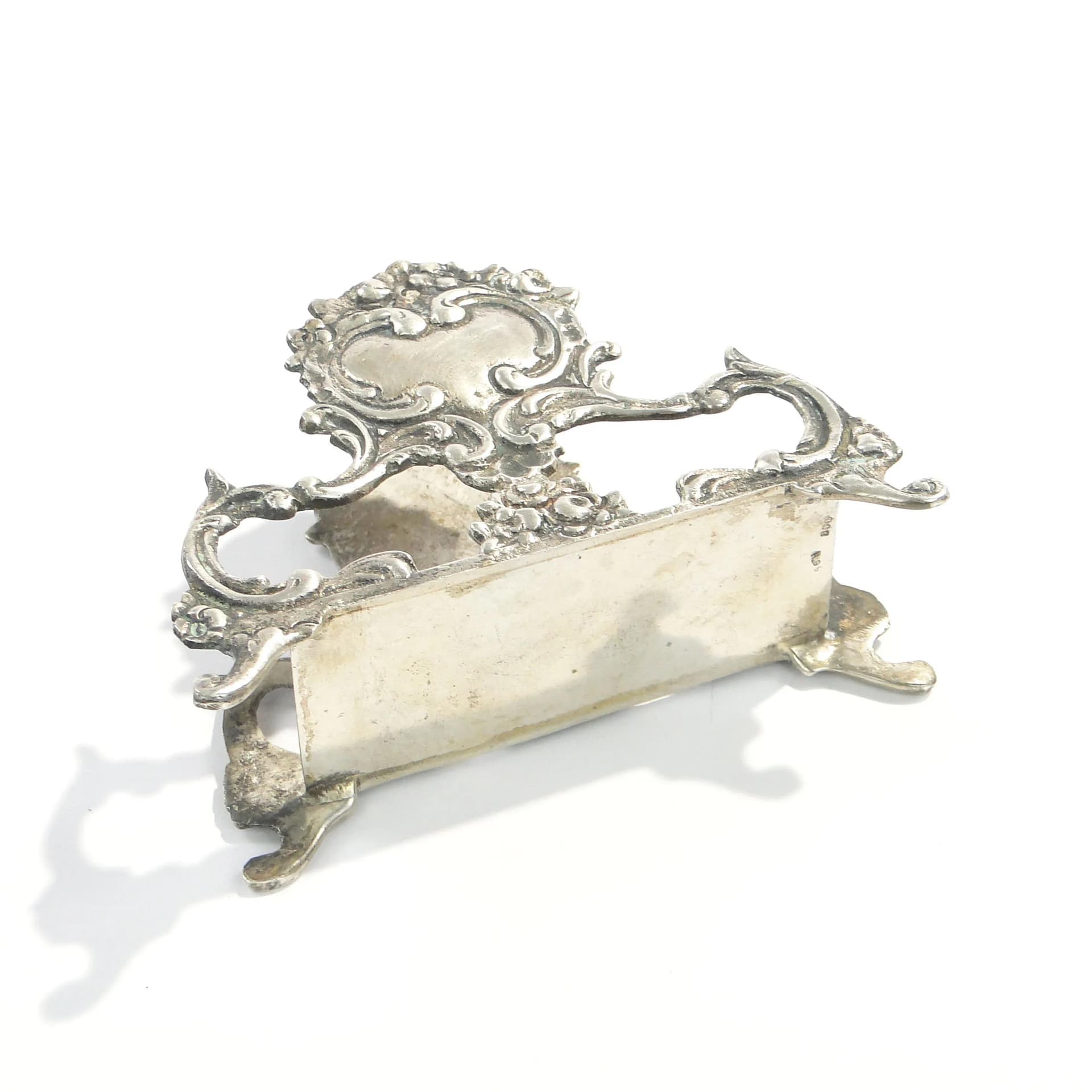 Serwetnik rococo, srebro, Niemcy/Szwecja, pocz. XX w. - 162903