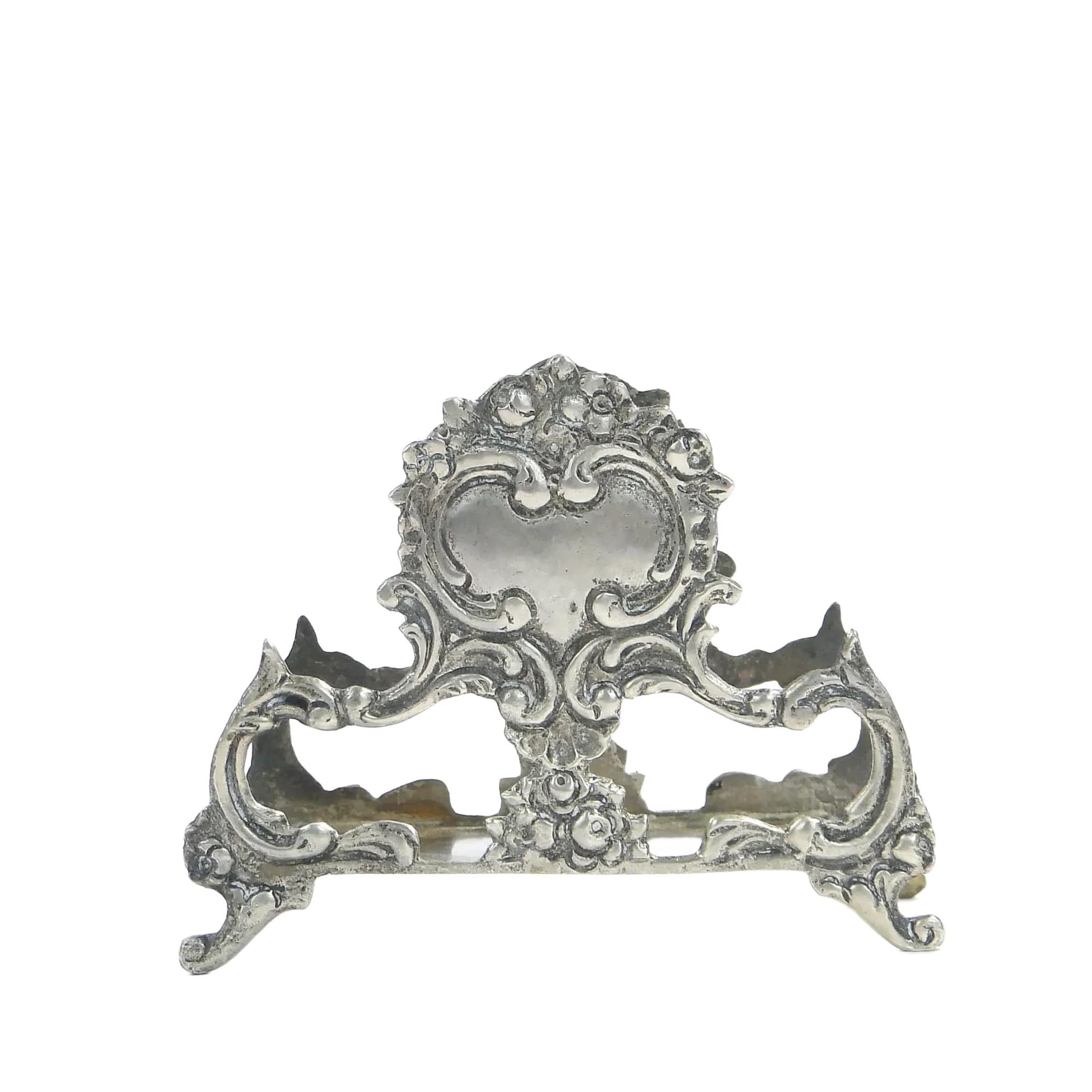 Serwetnik rococo, srebro, Niemcy/Szwecja, pocz. XX w.