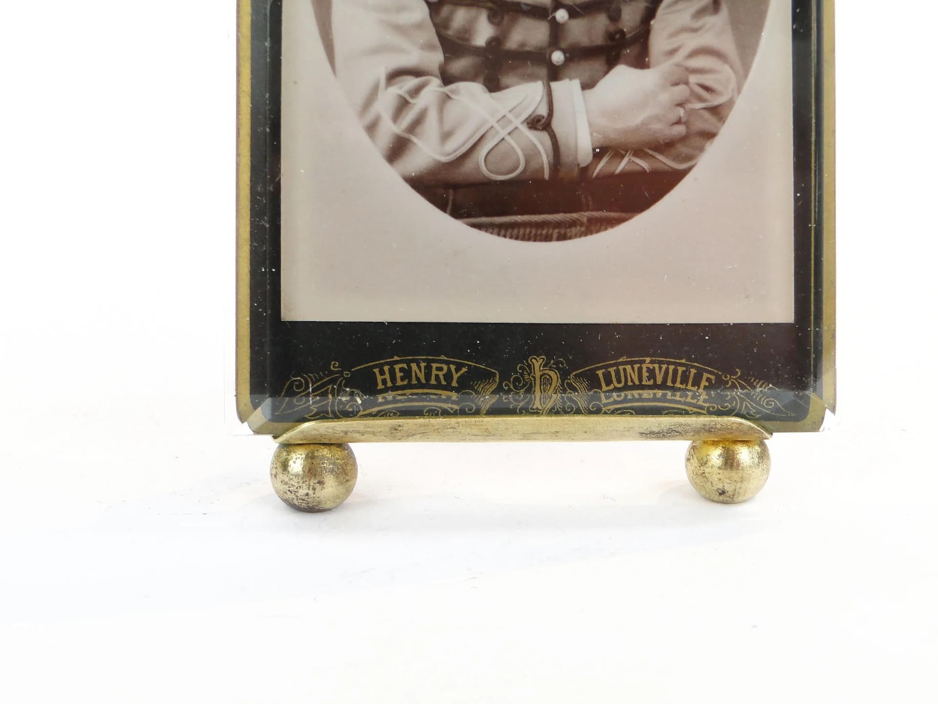 Picture frame, gilt brass, crystal, France, 19th c. - 10549