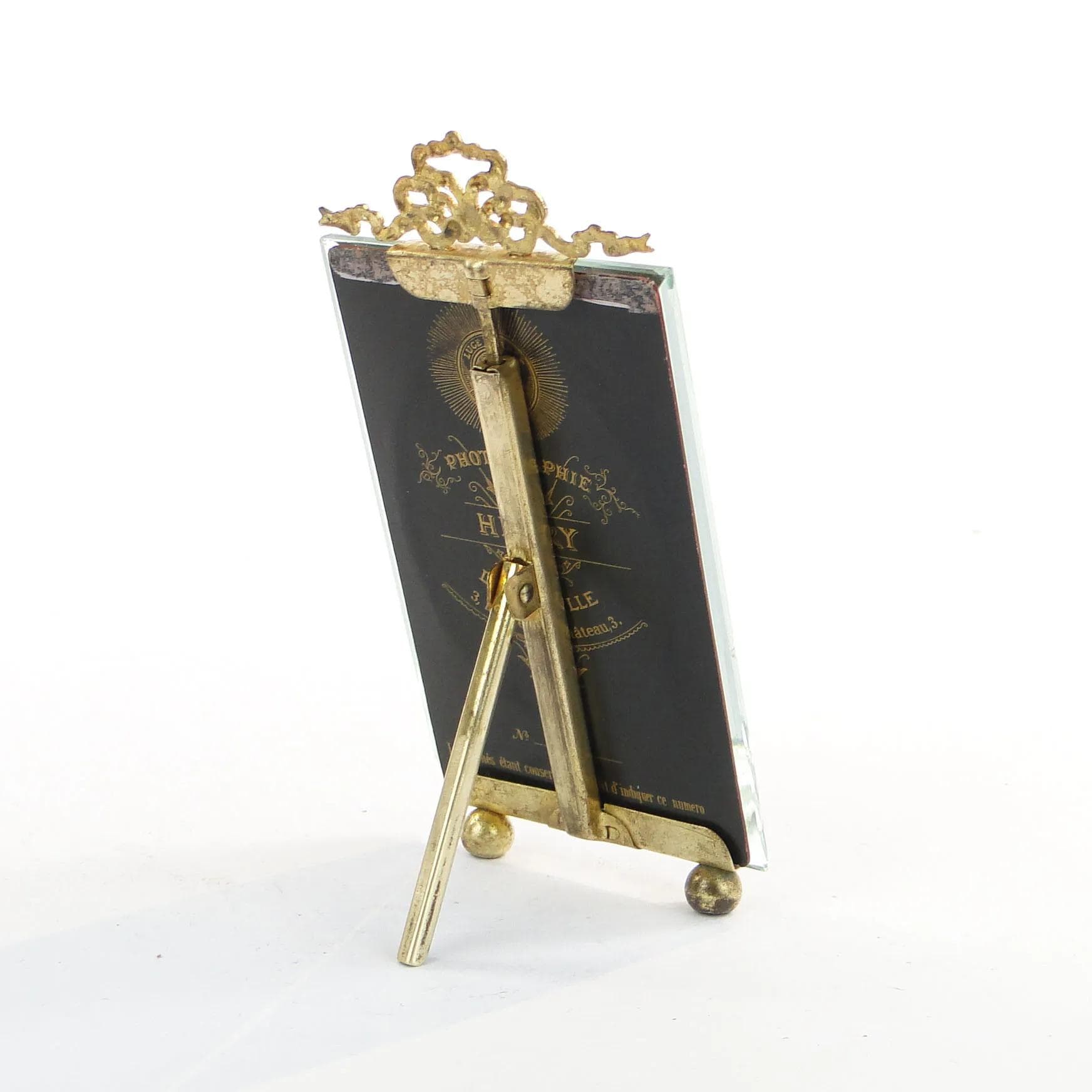 Picture frame, gilt brass, crystal, France, 19th c. - 10551